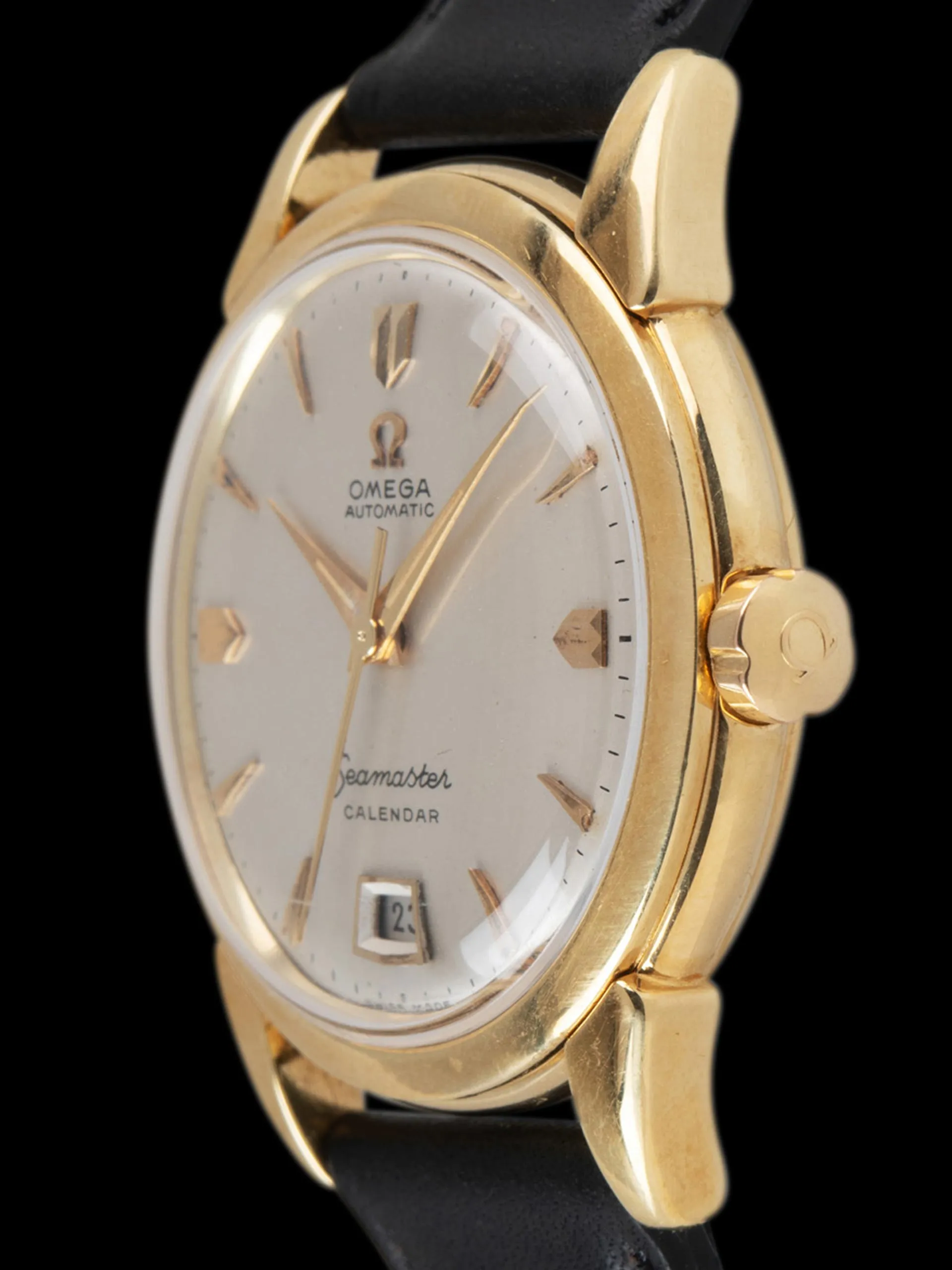 1950 Omega Seamaster Calendar 18K YG (Ref. 2627 SC) Silver Dial