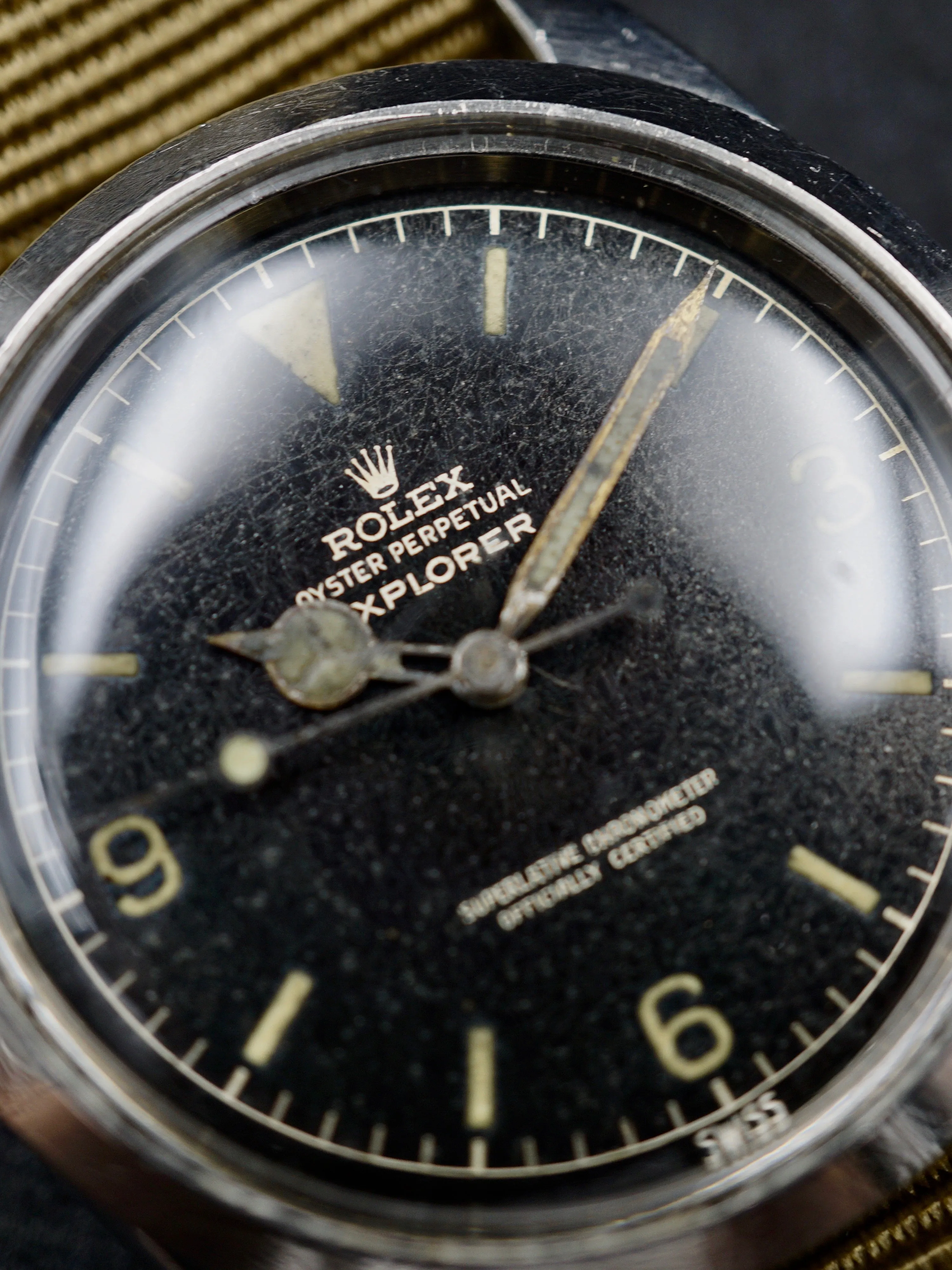 1960 Rolex Explorer I (Ref. 1016) "SWISS only" Chapter Ring