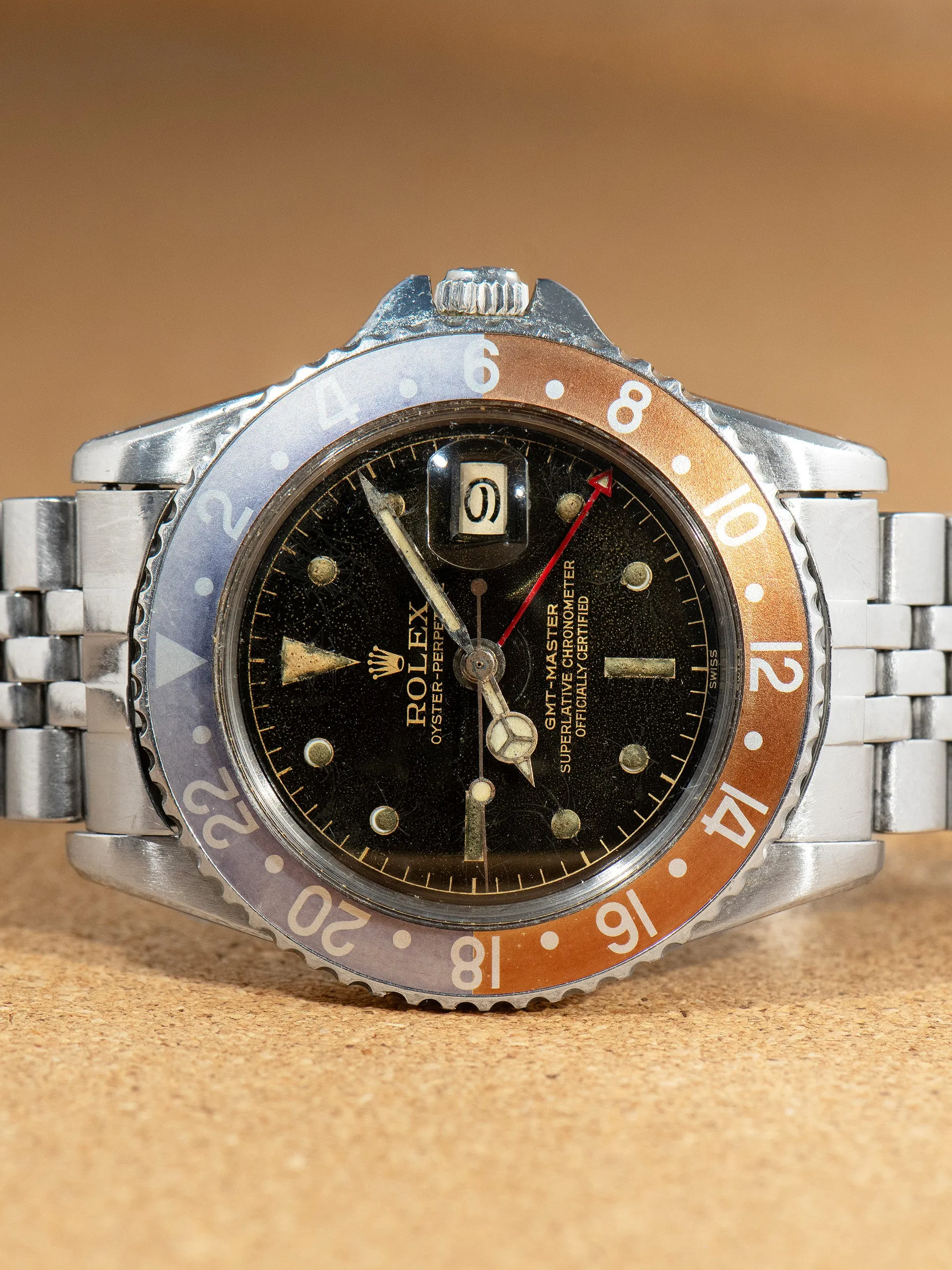 1960 Rolex GMT-Master (Ref. 1675) Gilt "Chapter Ring" Dial & PCG Case