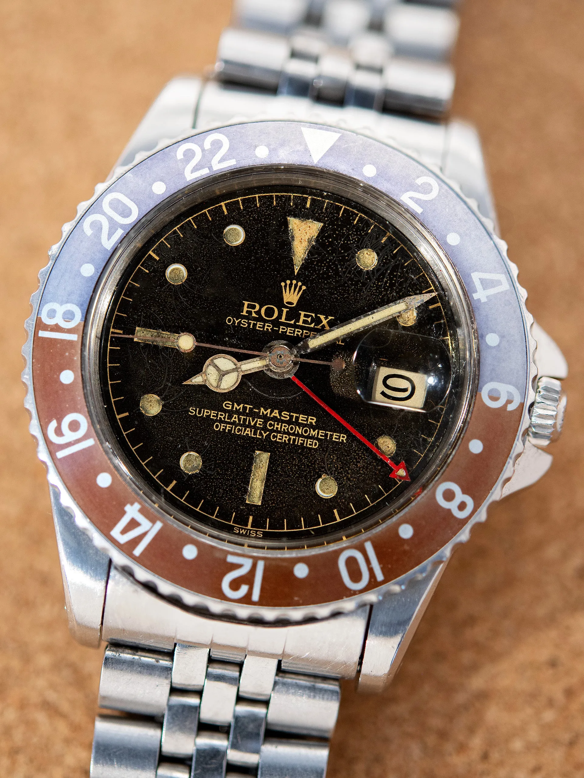 1960 Rolex GMT-Master (Ref. 1675) Gilt "Chapter Ring" Dial & PCG Case