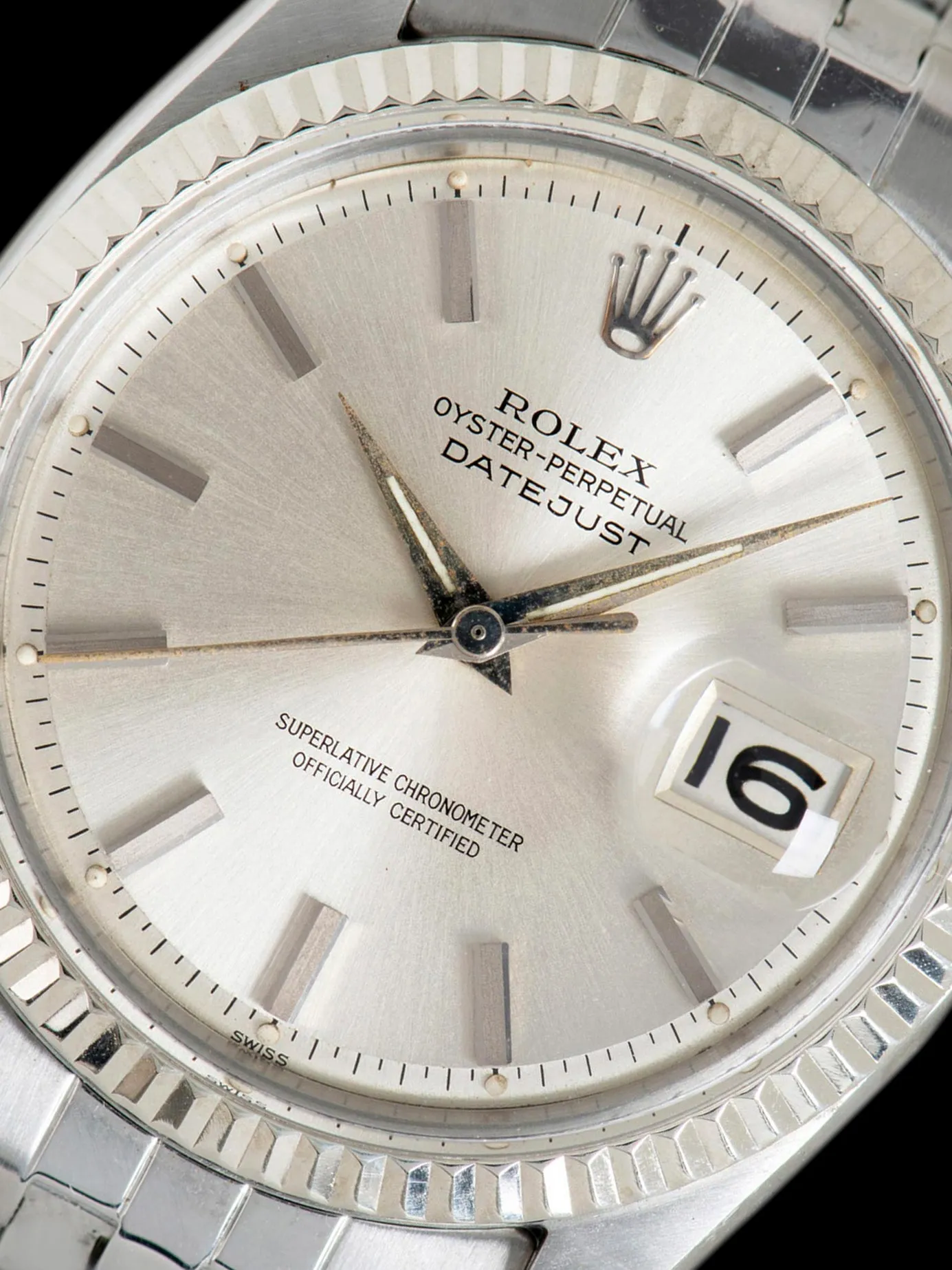 1963 Rolex Datejust (Ref. 1601) Silver "Swiss Only" Dial