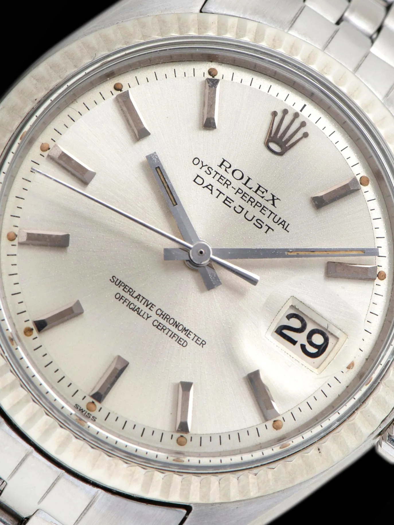 1964 Rolex Datejust (Ref. 1601) Silver "SWISS" Only Dial