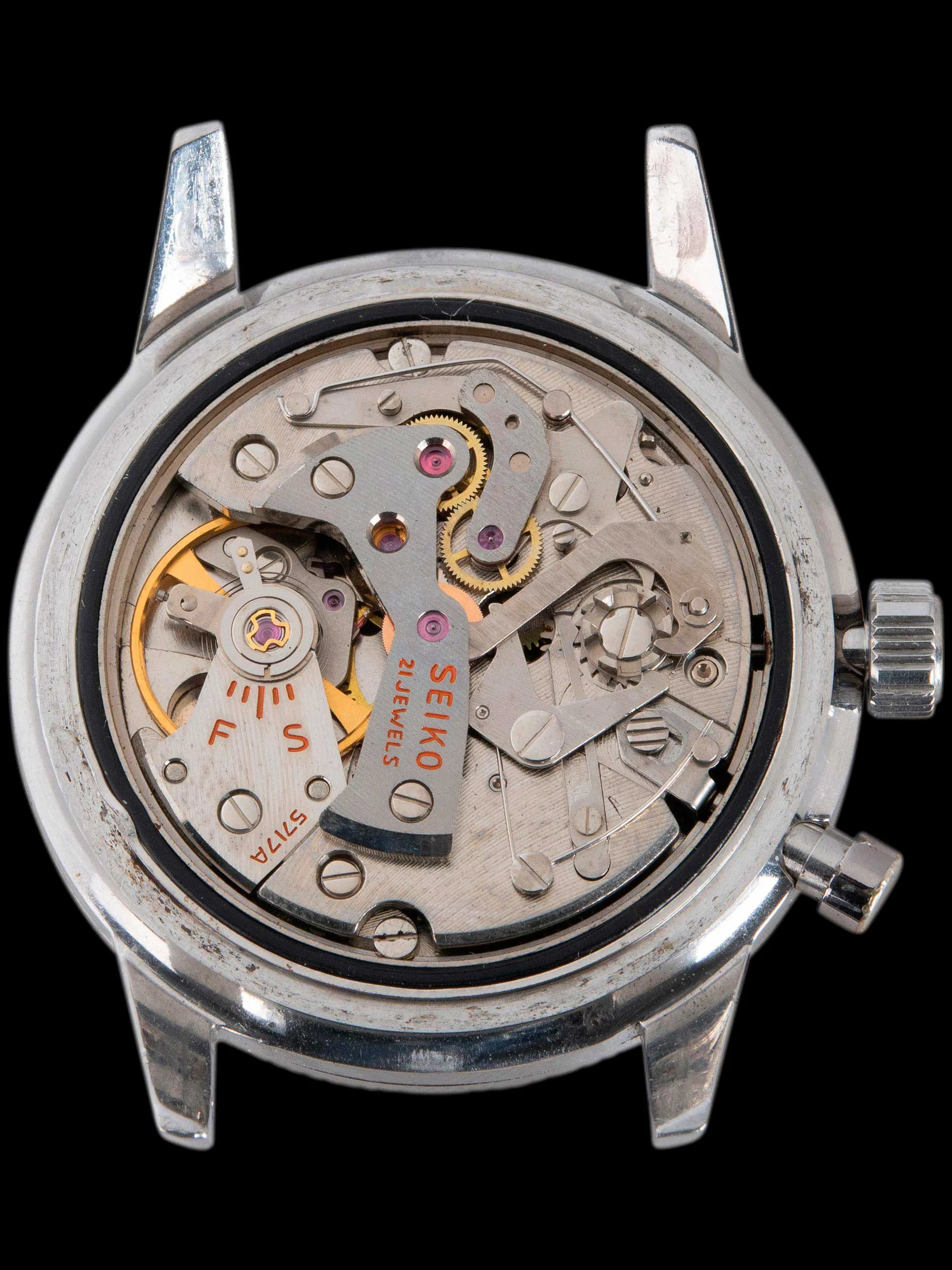 1964 Seiko Mono-Pusher Chronograph (Ref. 5717-8990) Silver Dial