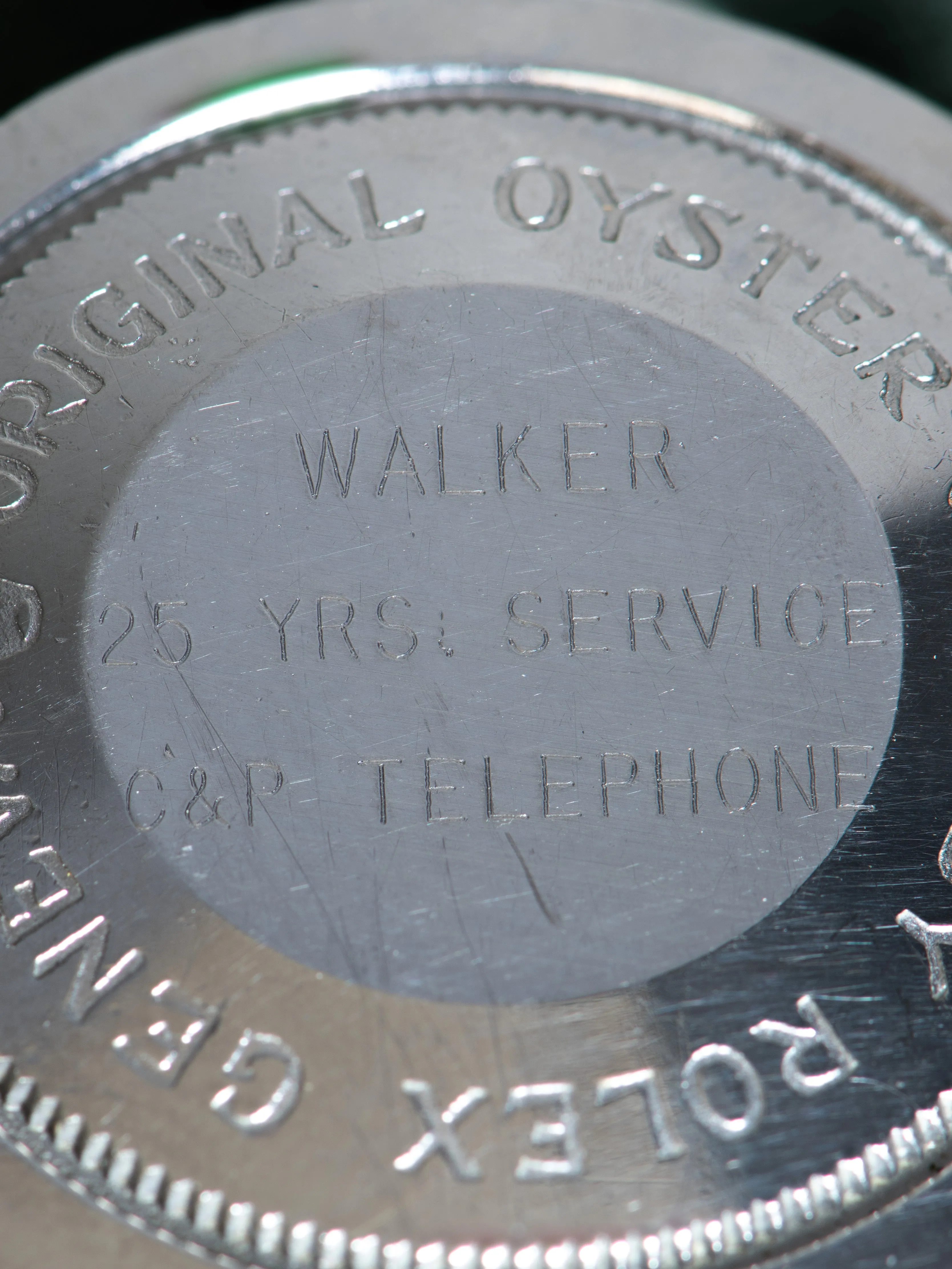 1968 Tudor Oyster-Prince Date (Ref. 7966/0) W/ Papers "C&P Telephone Service Award"