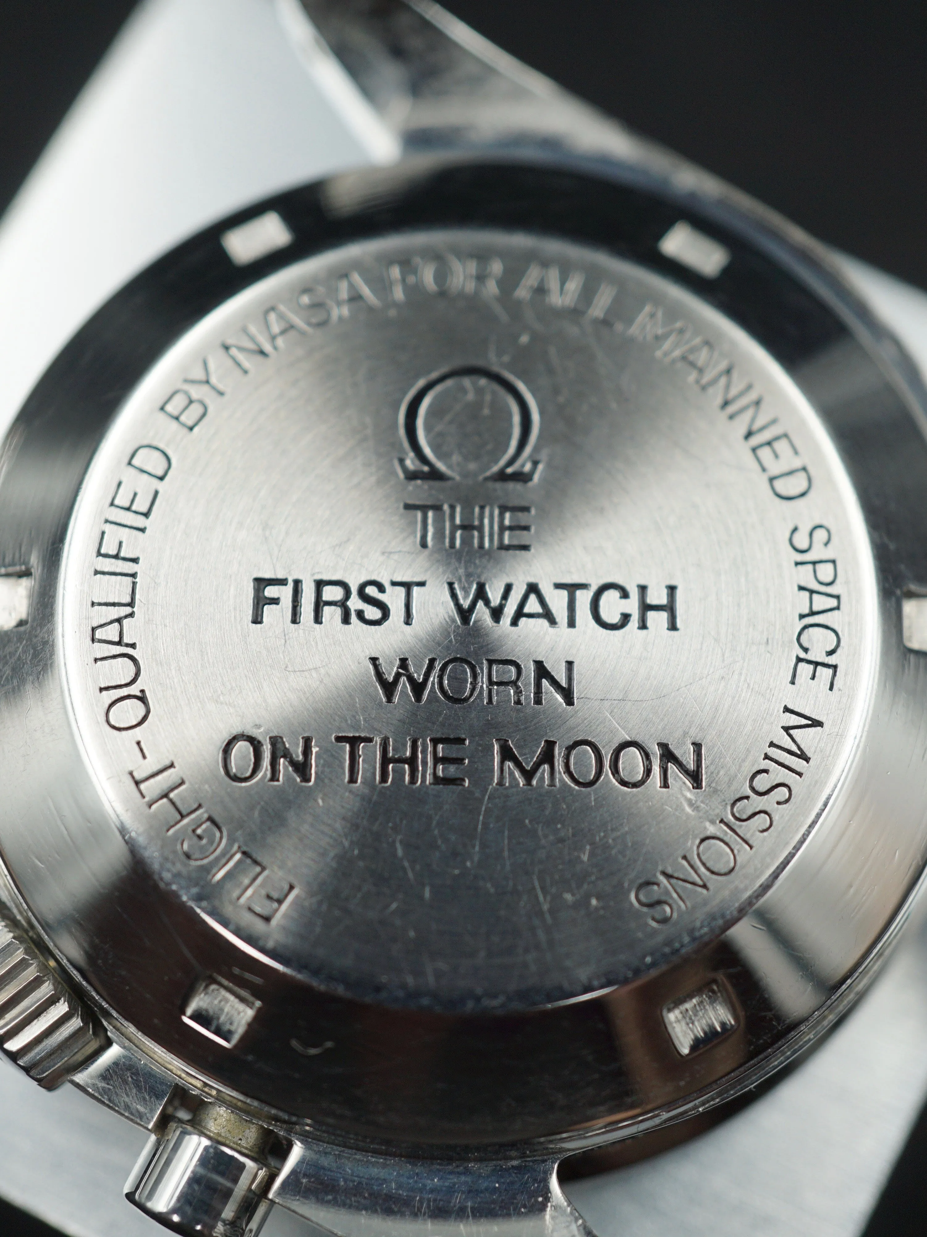 1970 OMEGA Speedmaster 145.022 Rare Straight Writing "Moon Watch" Case Back