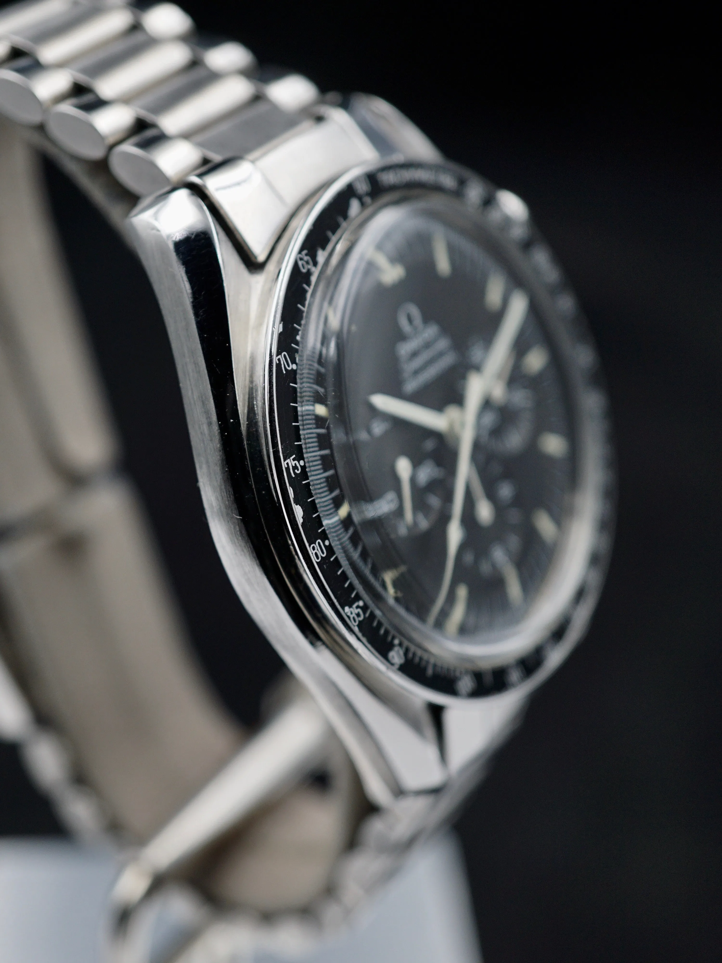 1970 OMEGA Speedmaster 145.022 Rare Straight Writing "Moon Watch" Case Back