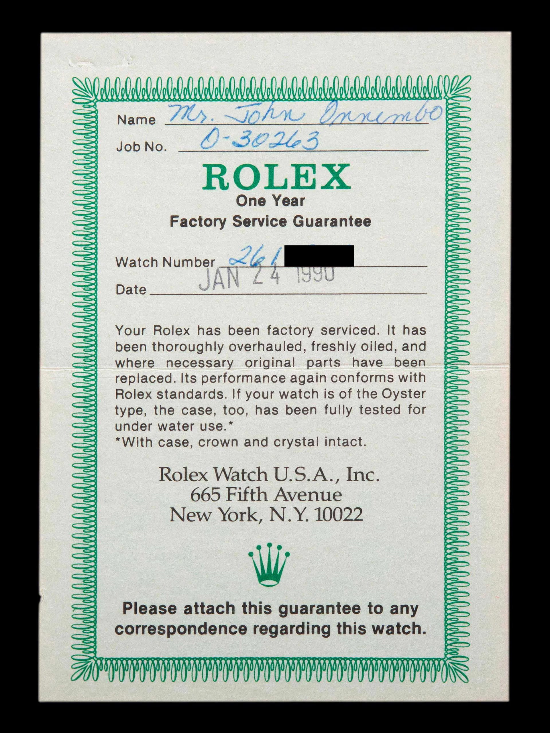 1970 Rolex GMT-Master (Ref. 1675) Mk I Dial W/ Military Provenance, Box, Double Punch Papers, & Extensive RSC History