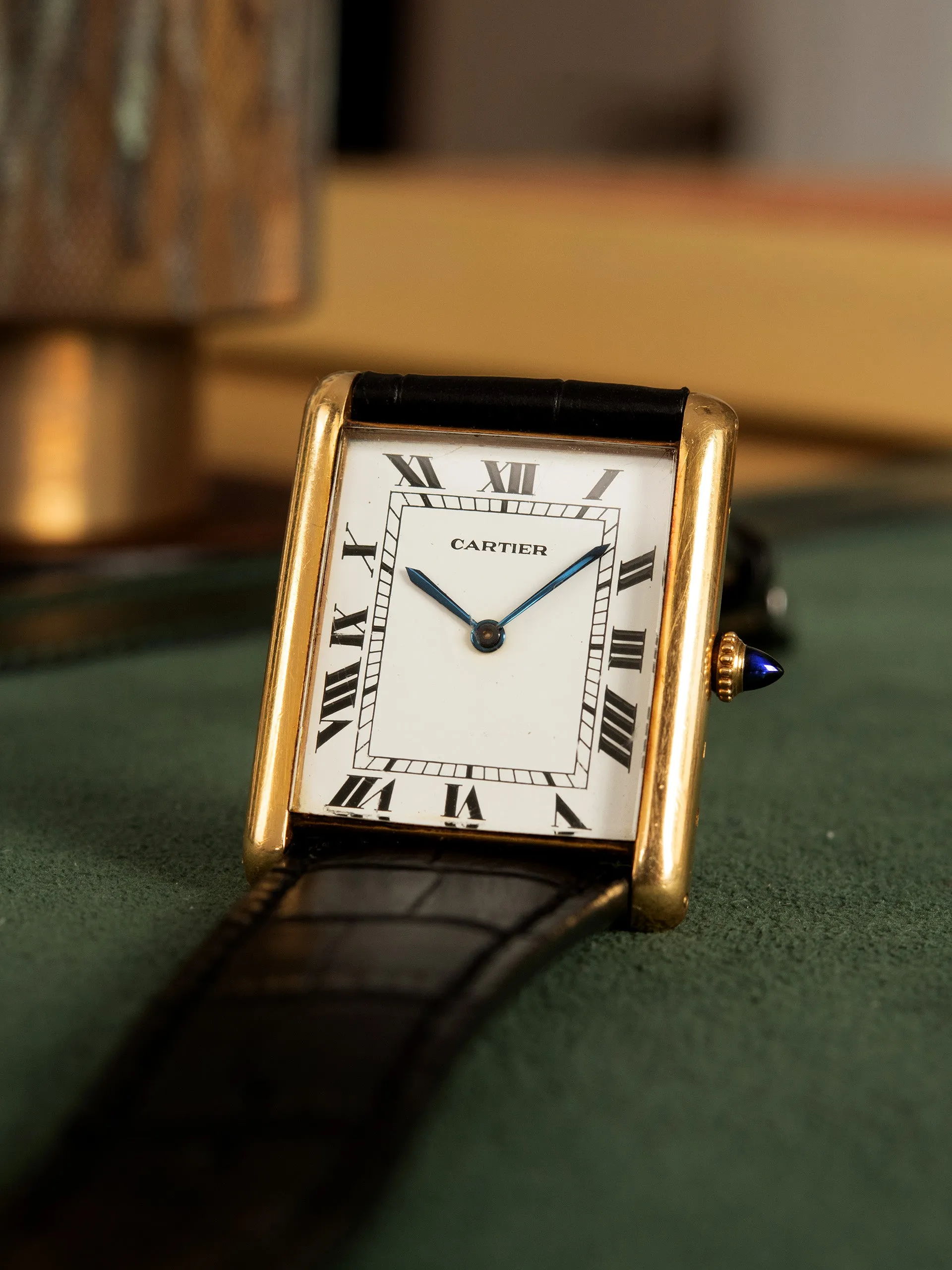 1970s Cartier Tank Automatique 18K YG (Ref. 17002) "Jumbo XL"