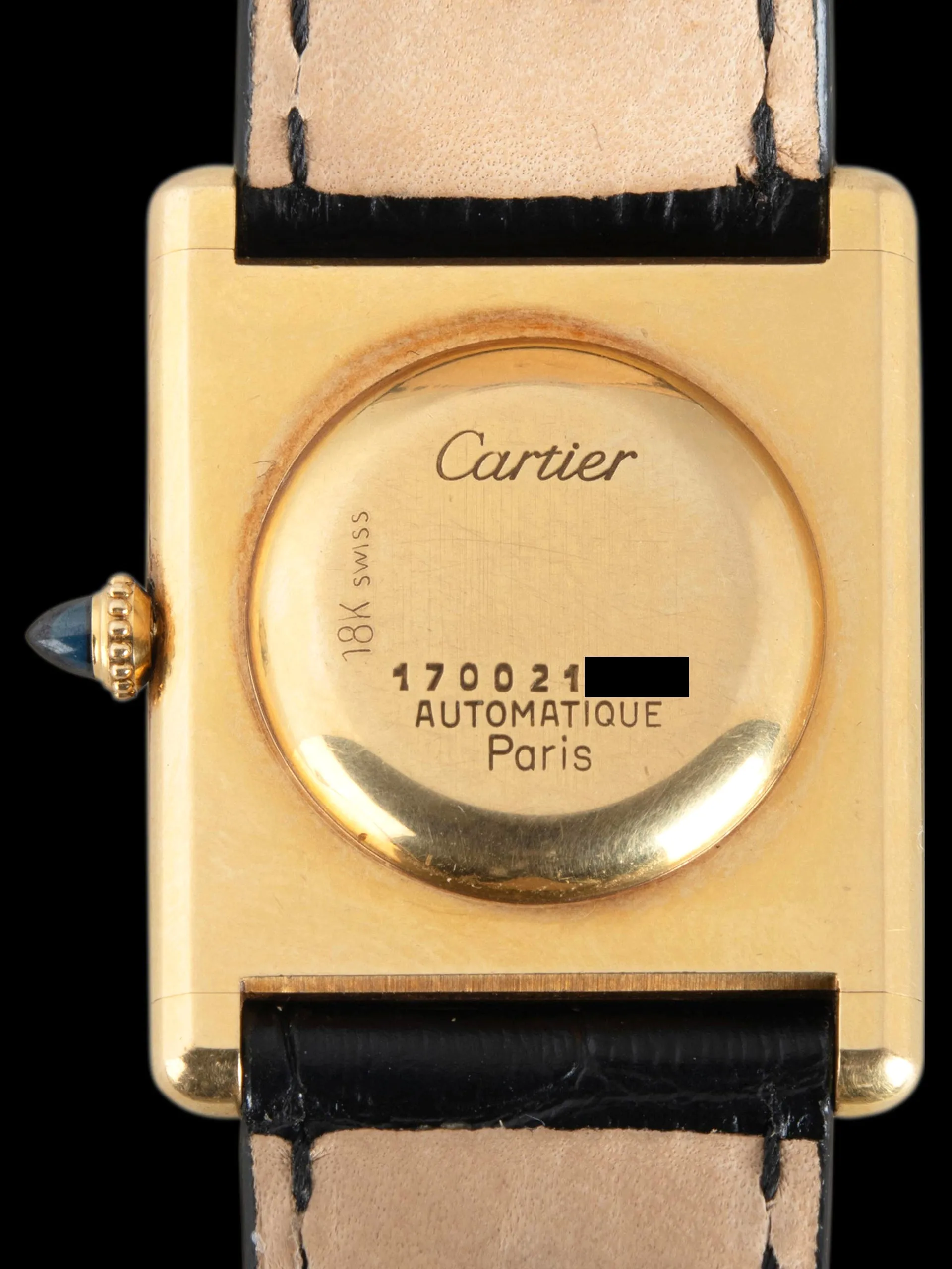 1970s Cartier Tank Automatique 18K YG (Ref. 17002) "Jumbo XL"