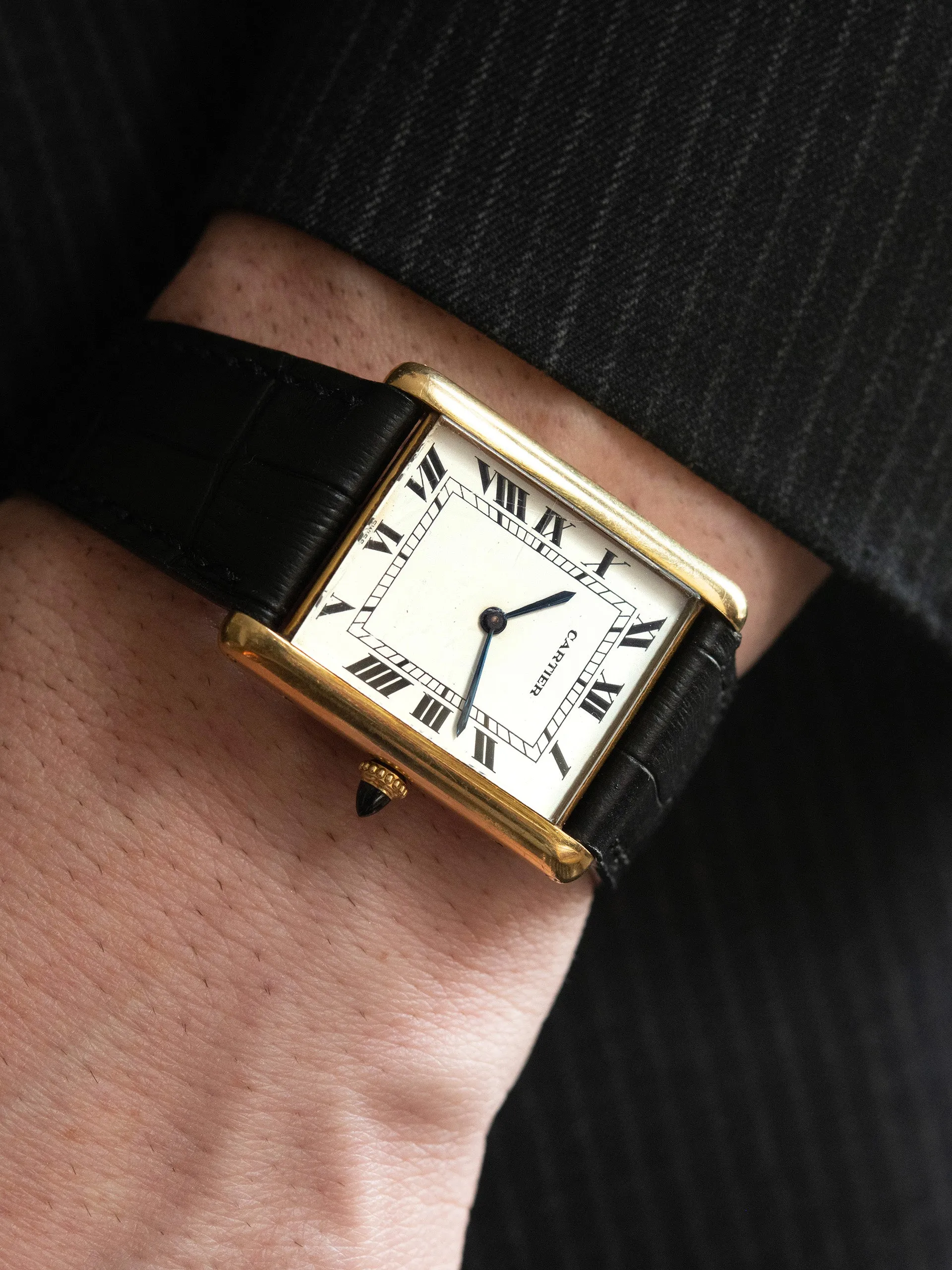 1970s Cartier Tank Automatique 18K YG (Ref. 17002) "Jumbo XL"