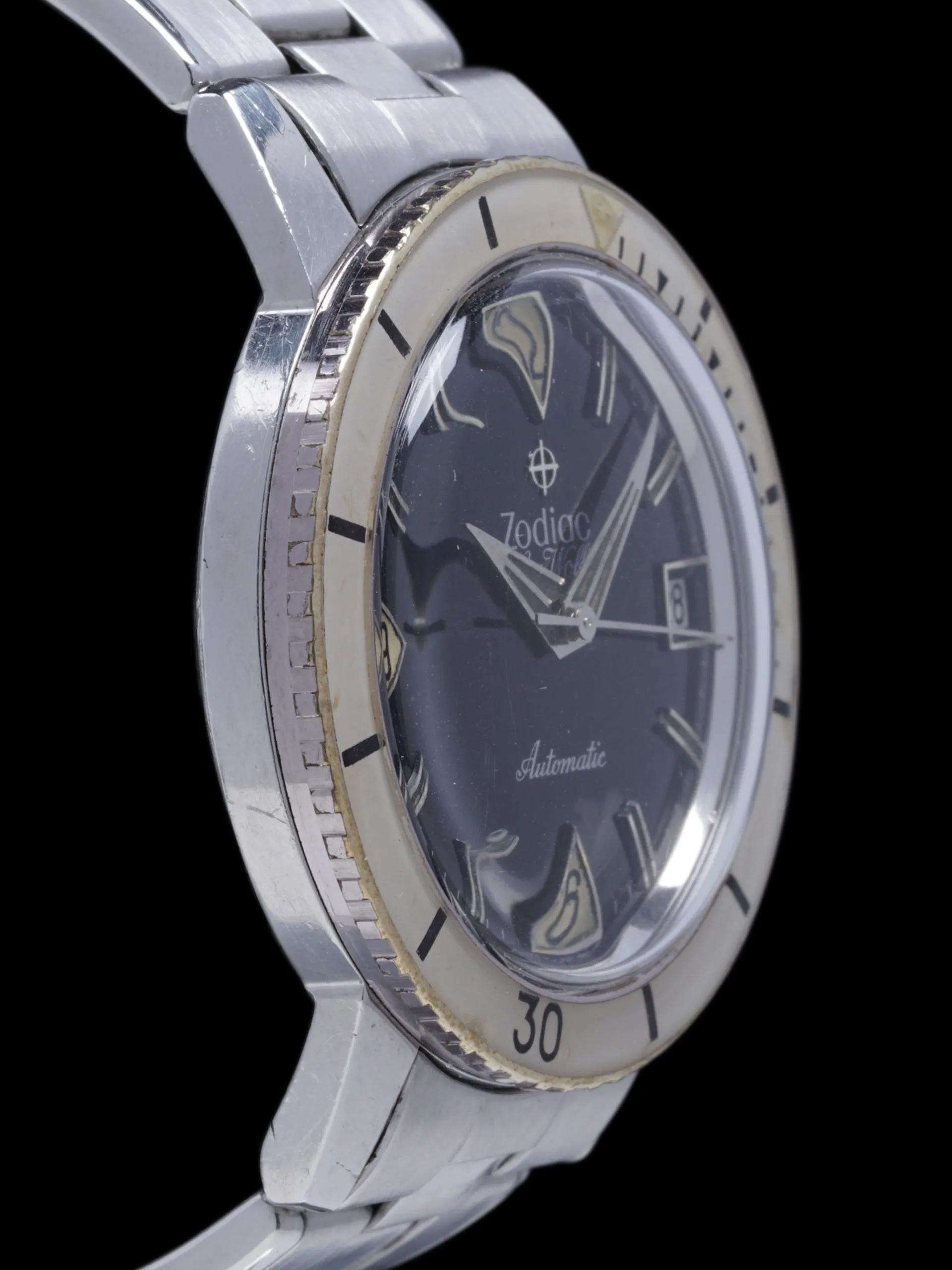 1970s Zodiac Sea Wolf (Ref. 722-946B) "White Bezel"