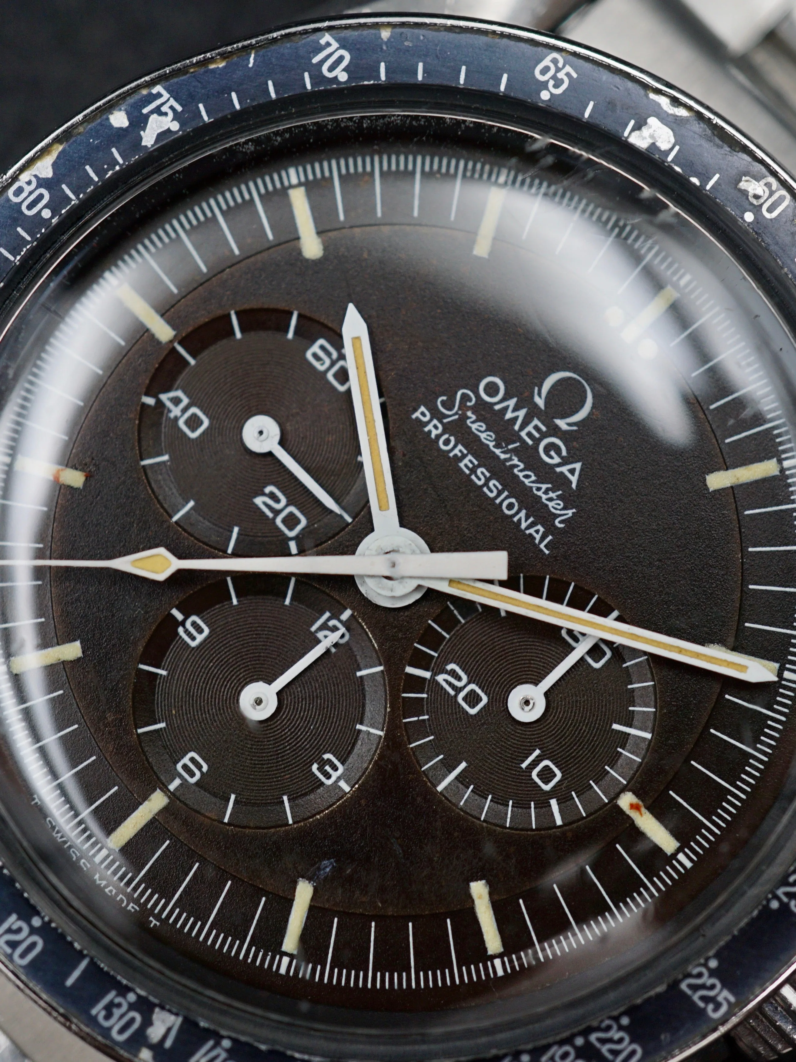 1972 OMEGA Speedmaster Professional (Ref. 145.022) Tropical With Rare "220" Bezel