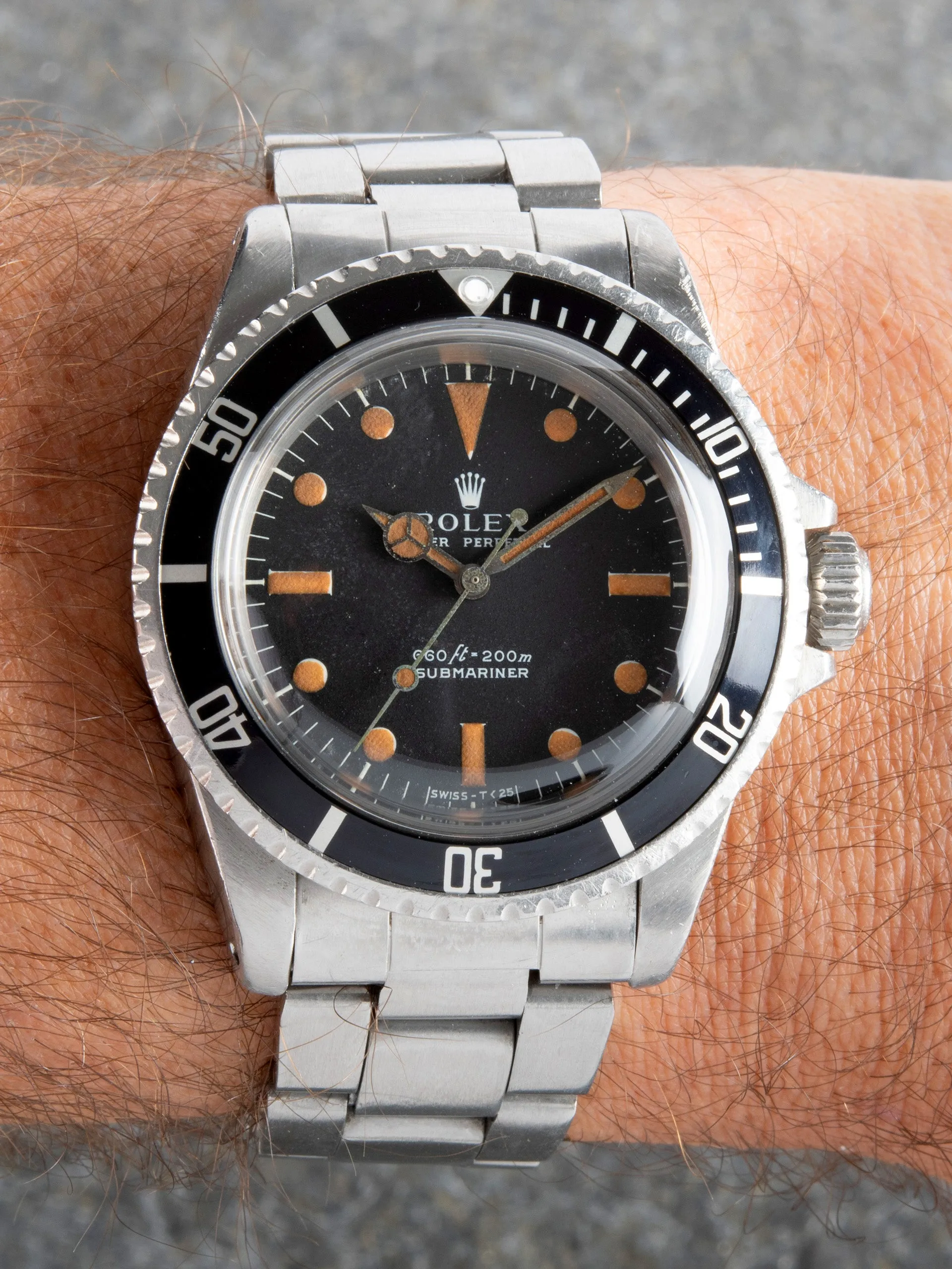 1972 Rolex Submariner (Ref. 5513) "Pumpkin Spice" Serif Dial W/ Guarantee Paper