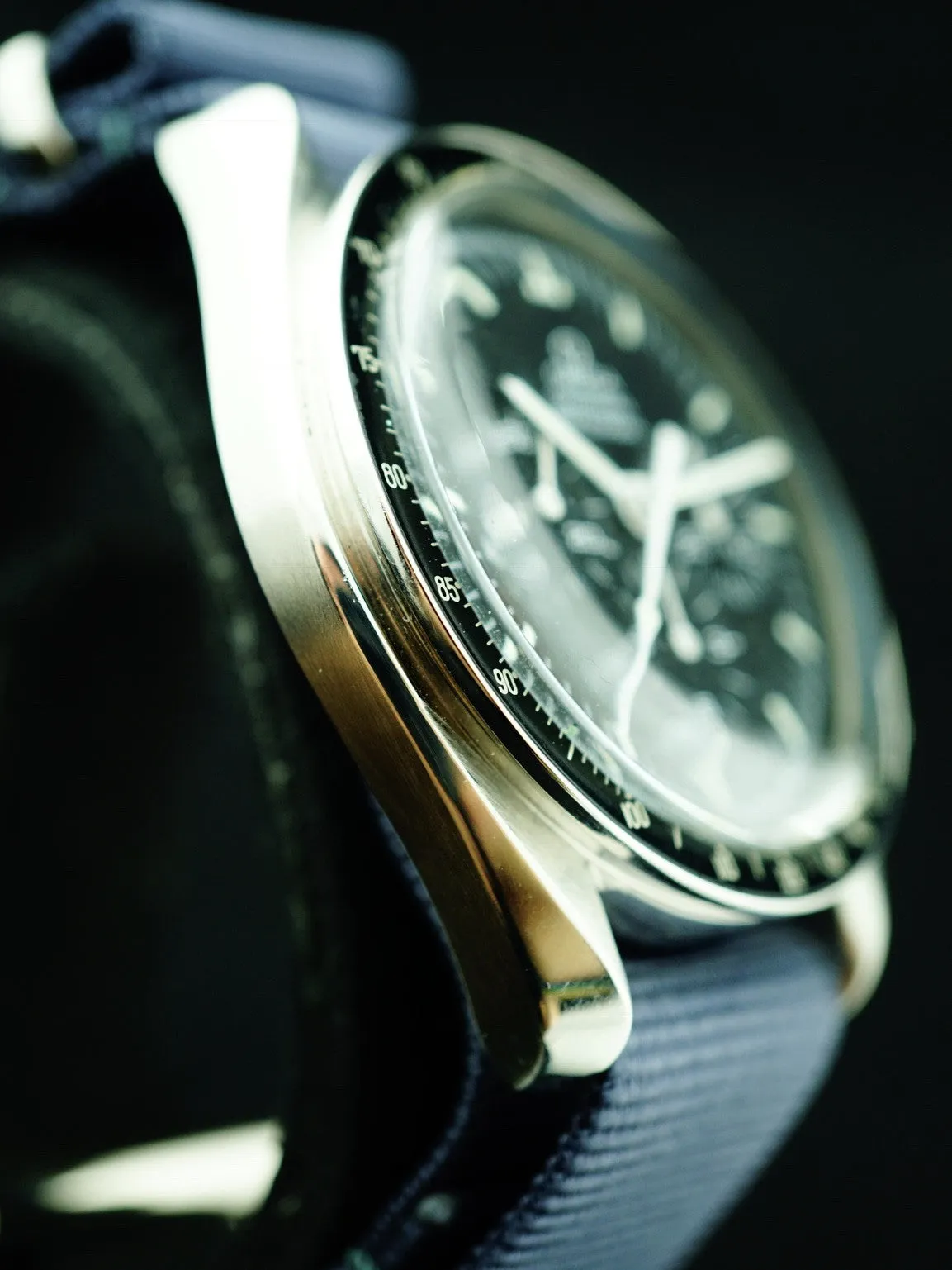 1973 Omega Speedmaster 145.022 CALIBRE 861 Rare Straight Writing "Moon Watch" Case Back