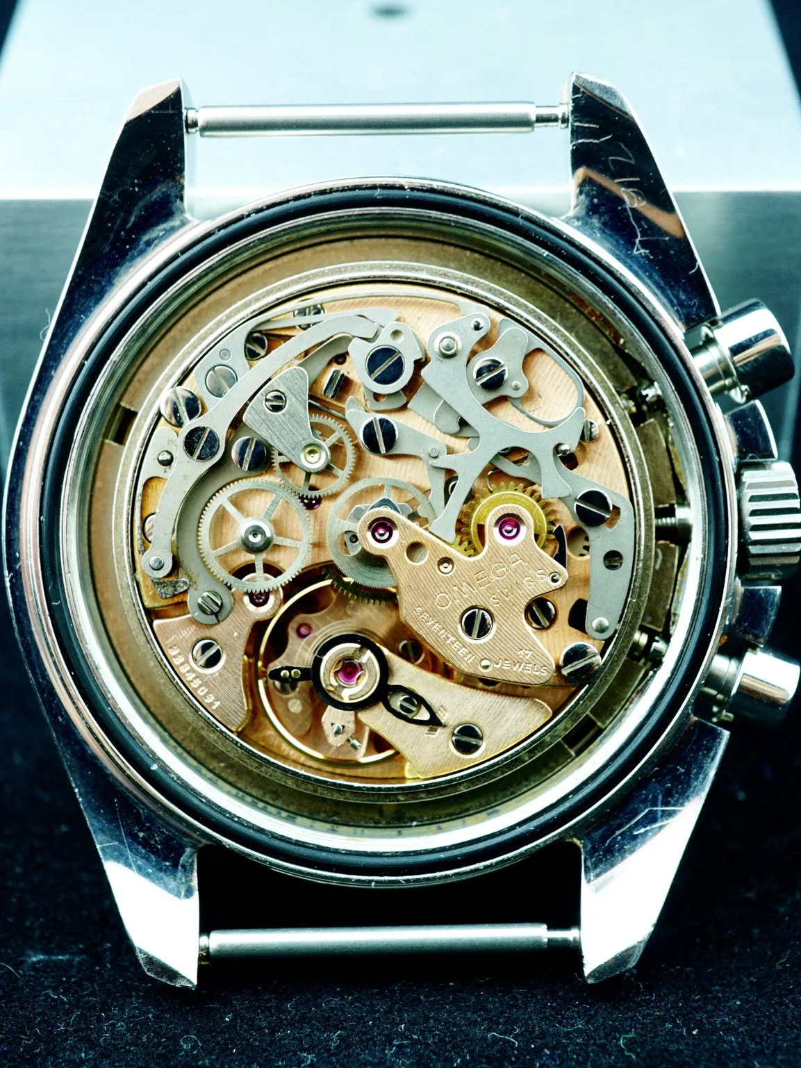 1973 Omega Speedmaster 145.022 CALIBRE 861 Rare Straight Writing "Moon Watch" Case Back