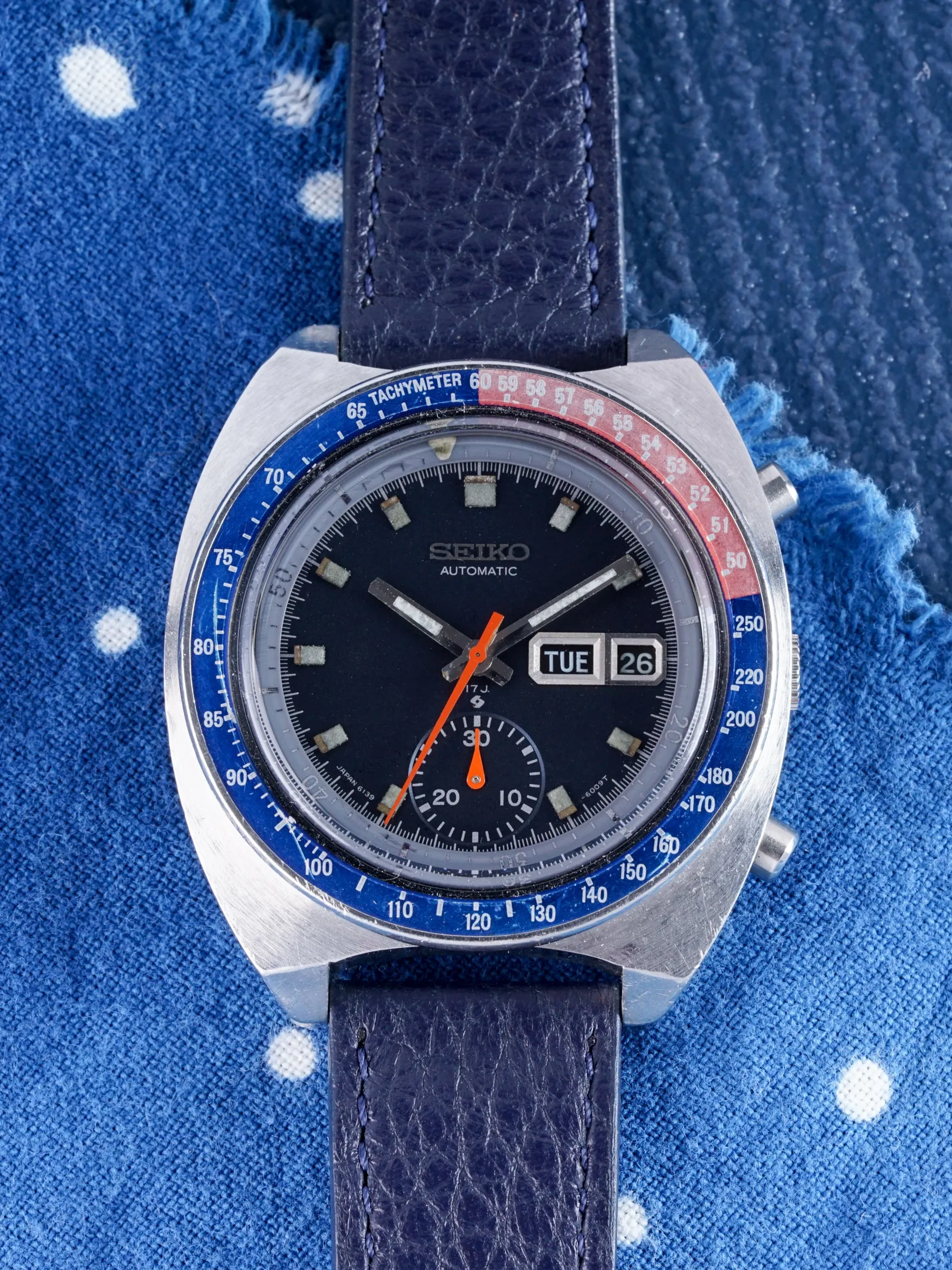 1974 Seiko Chronograph (Ref. 6139-6005) "Blue Pogue"