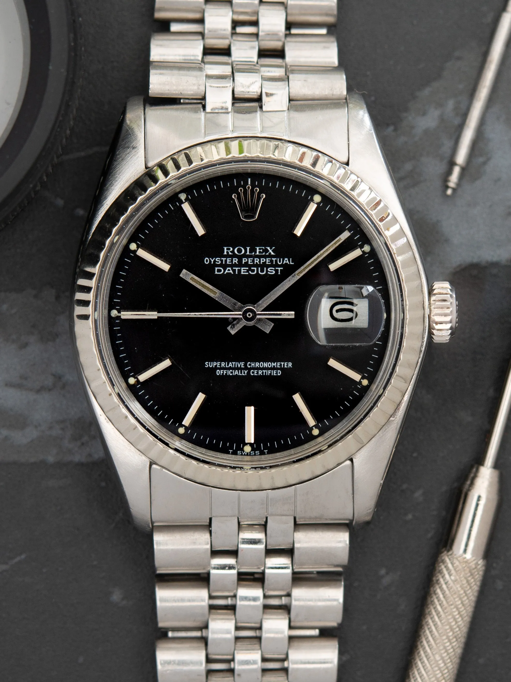 1975 Rolex Datejust (Ref. 1601) Matte Black Dial