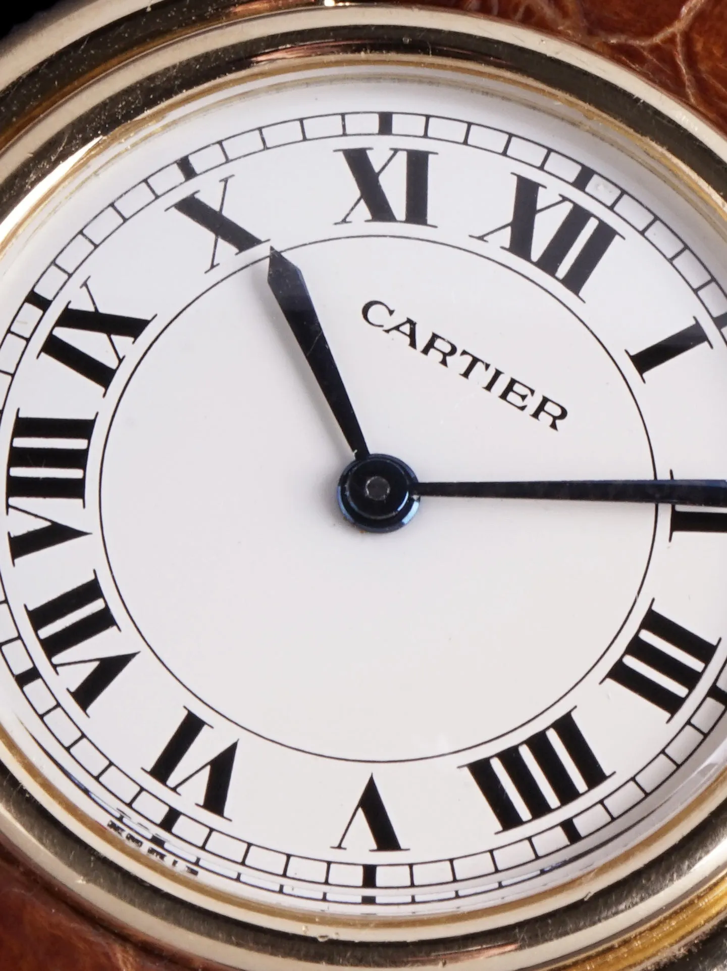 1980s Cartier Tank Vendome Paris 18k YG "Manual"