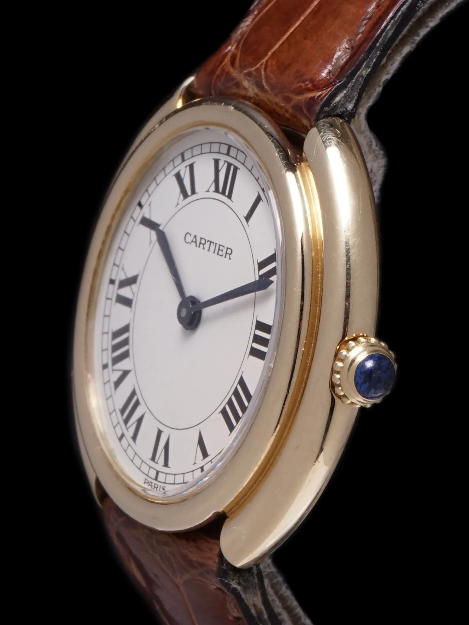 1980s Cartier Tank Vendome Paris 18k YG "Manual"