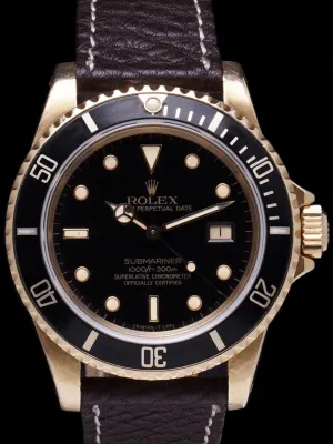 1981 Rolex Submariner (Ref. 16808) 18k YG