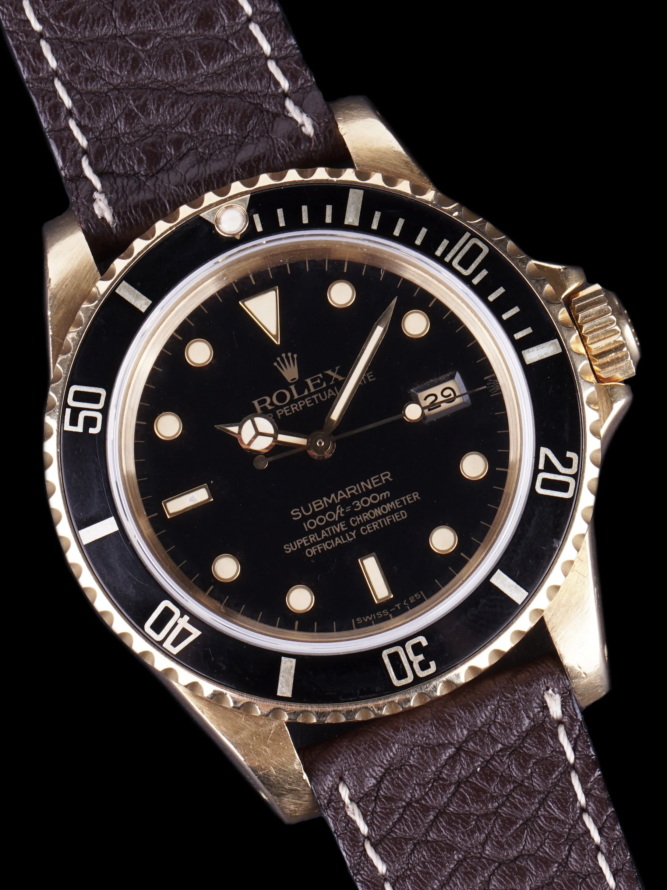 1981 Rolex Submariner (Ref. 16808) 18k YG