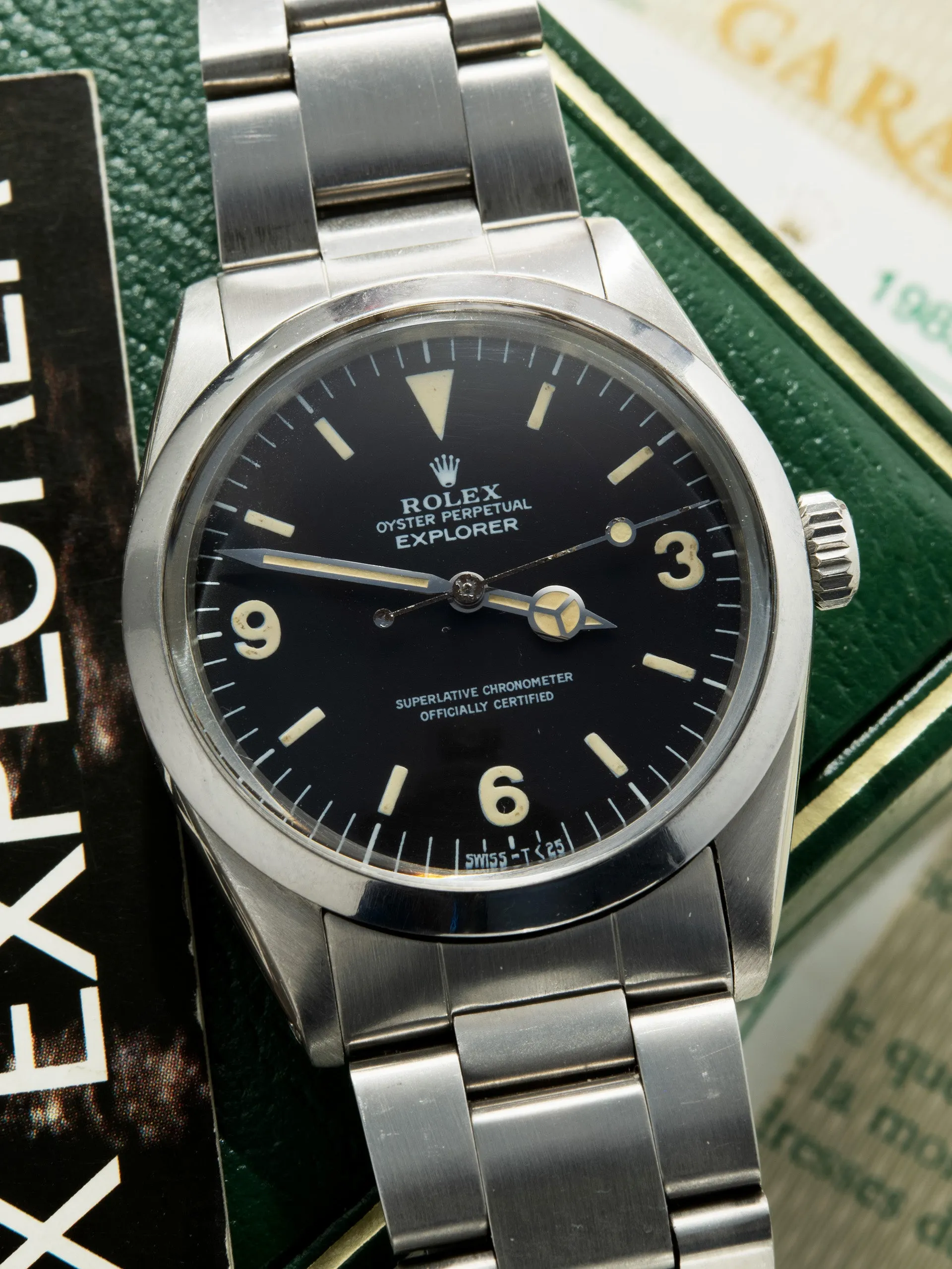1985 Rolex Explorer I (Ref. 1016) Mk V Dial W/ Box & Papers