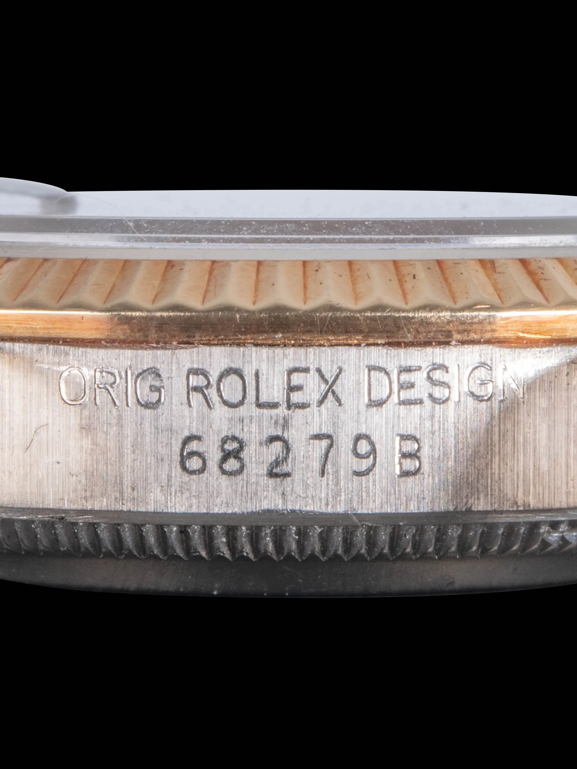 1986 Rolex Midsize Datejust Tridor (Ref. 68279B) Salmon Diamond Dial