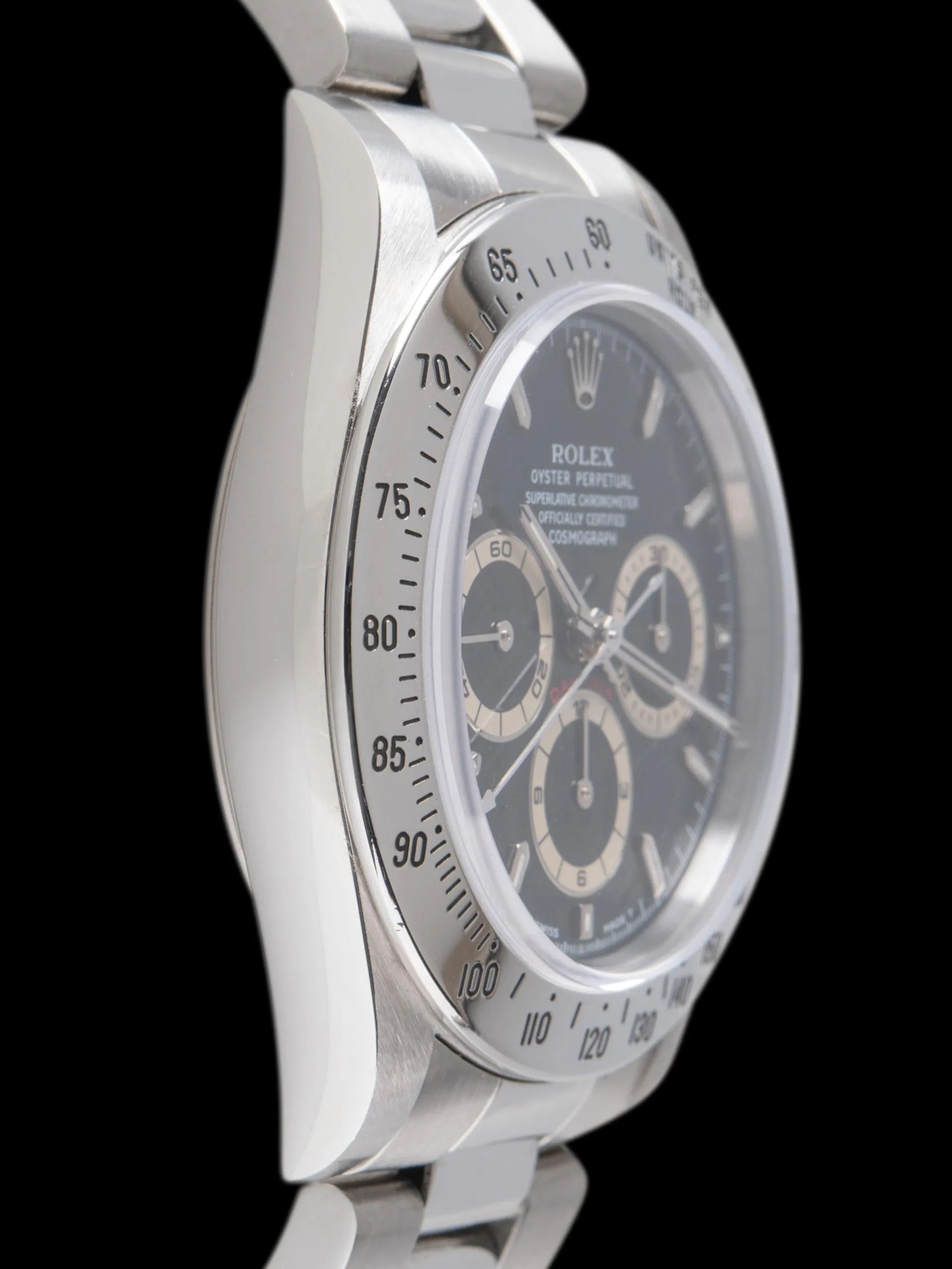 1995 Rolex Zenith Daytona (Ref. 16520) Black Mk. IV Dial W/ Rolex Service Card & Document