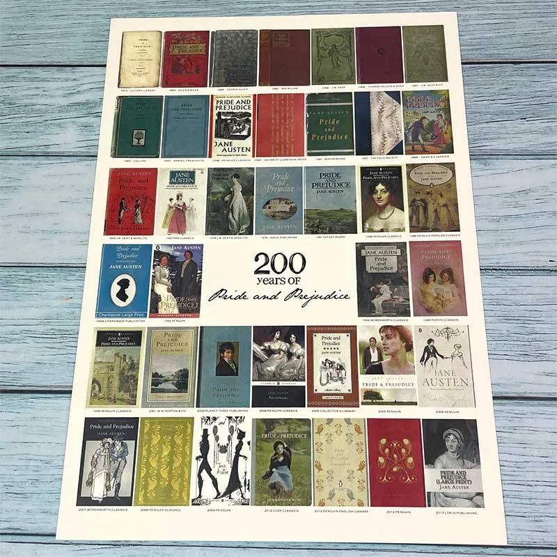 200 years of Jane Austen's Pride and Prejudice - A4 Print