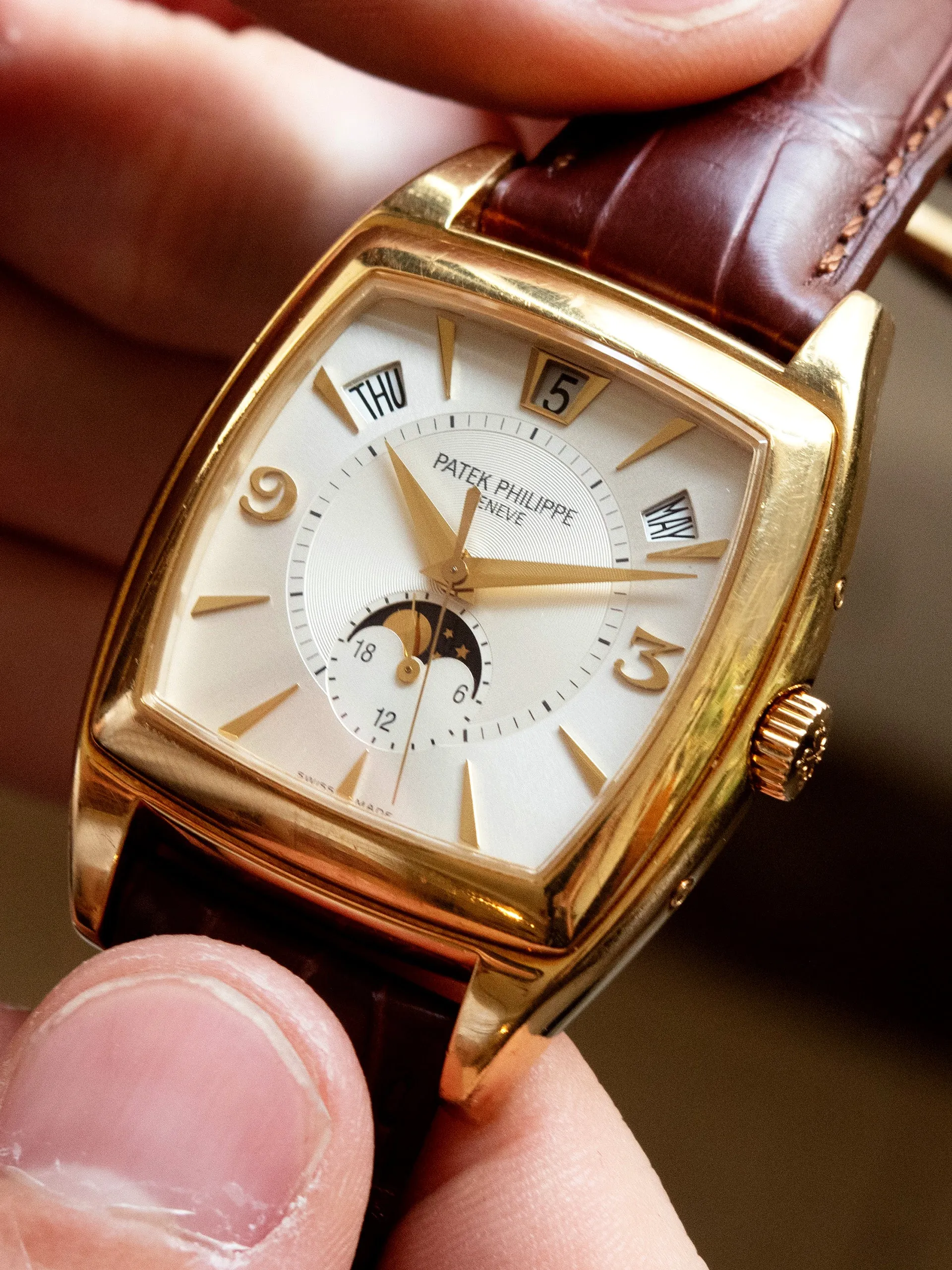 2006 Patek Philippe Gondolo Calendario Moonphase 18K YG (Ref. 5135J) W/ Box & Papers