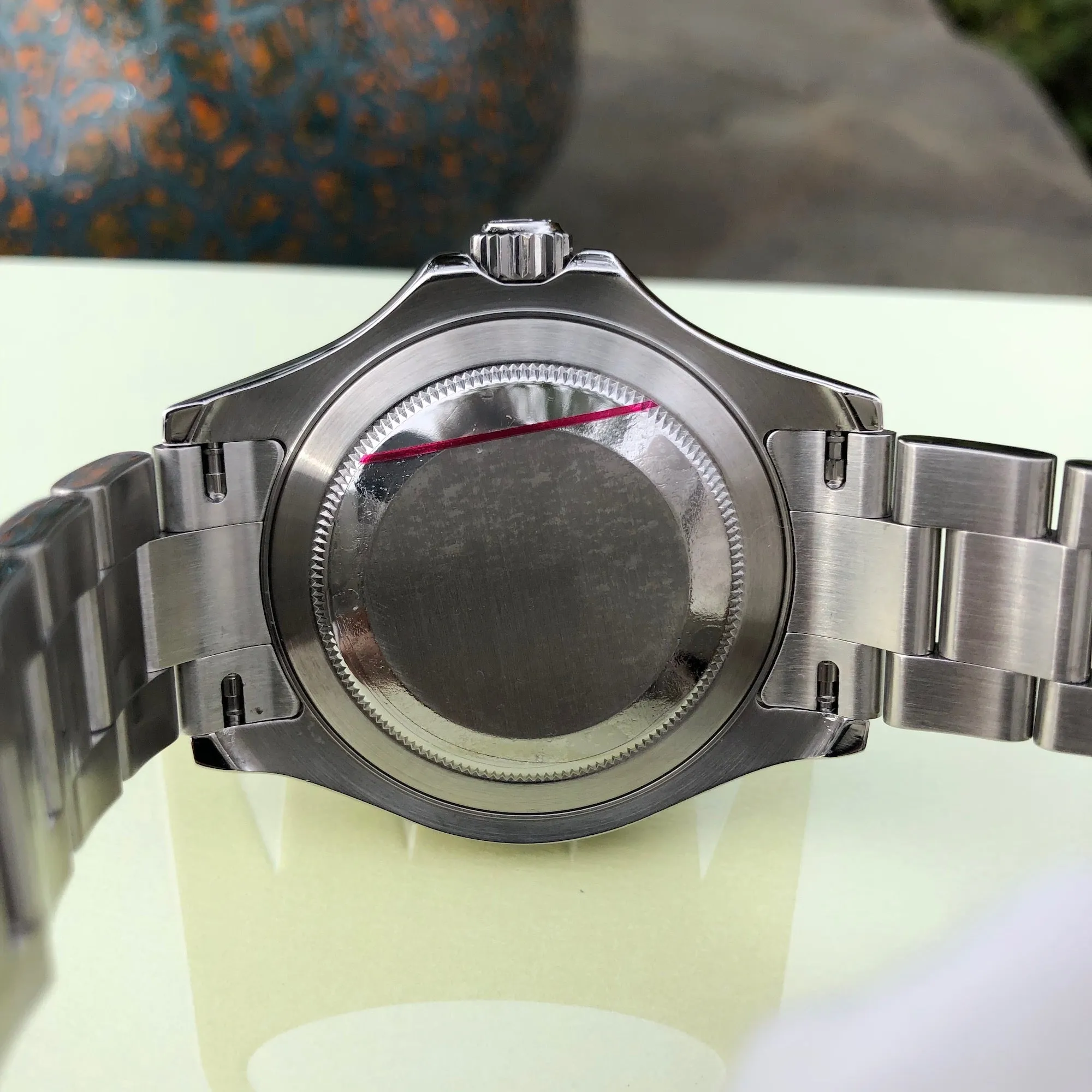 2006 Rolex Yachtmaster 16622 Platinum 40mm Steel Oyster Z Serial Wristwatch Box & Papers