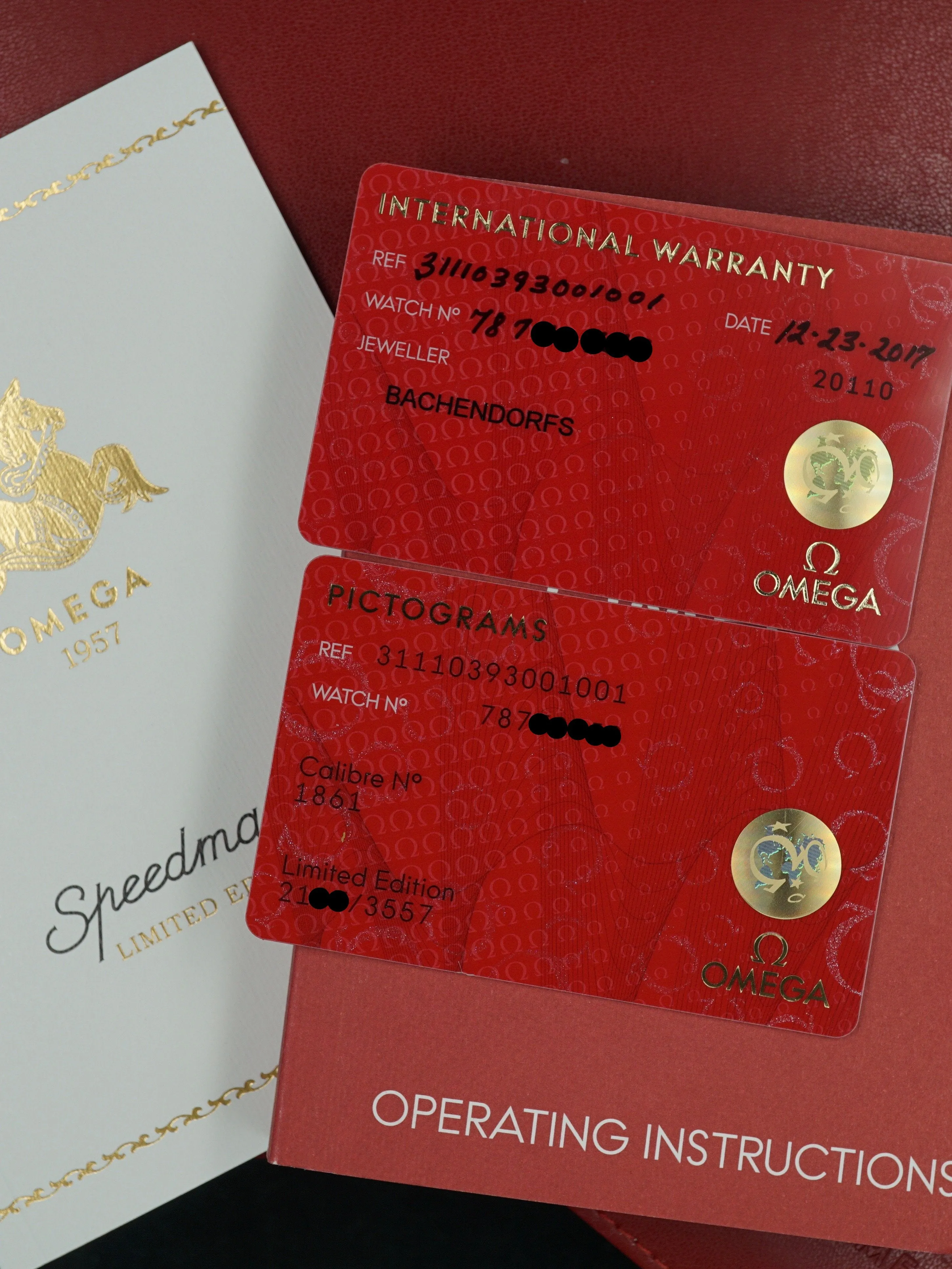 2017 OMEGA Speedmaster Ref. 311.10.39.30.01.001 "60th Anniversary Limited Edition" with Box and Papers