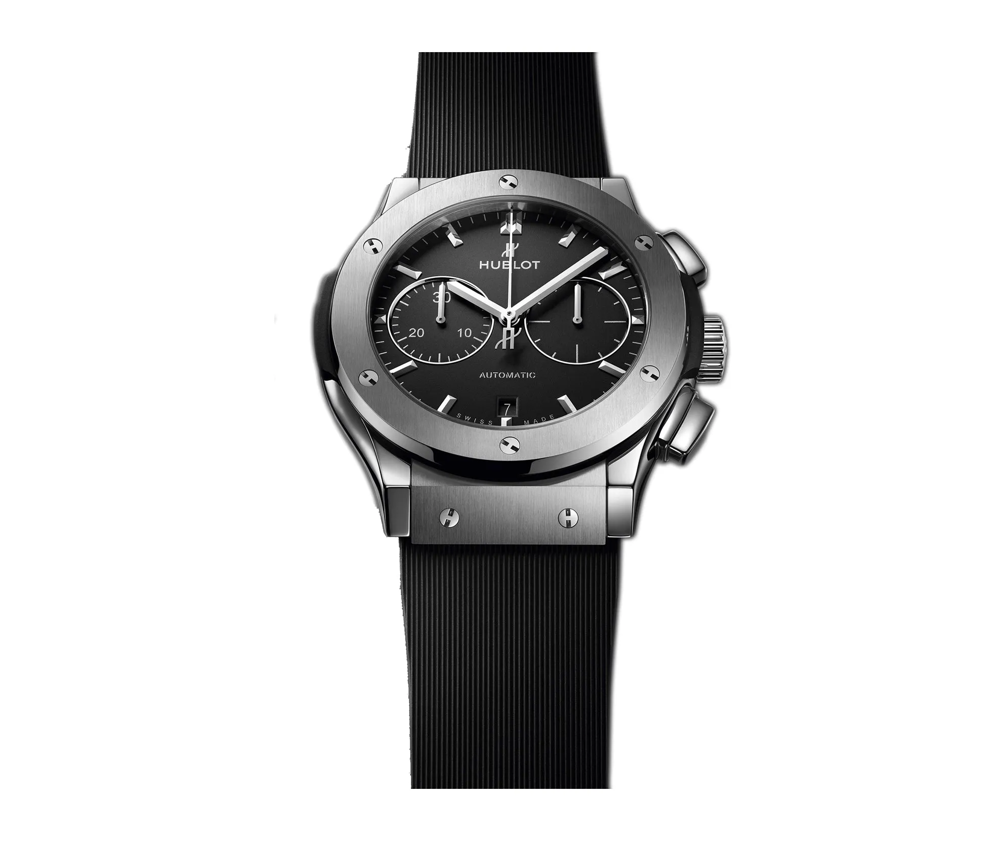 45mm Titanium Chronograph Black Dial