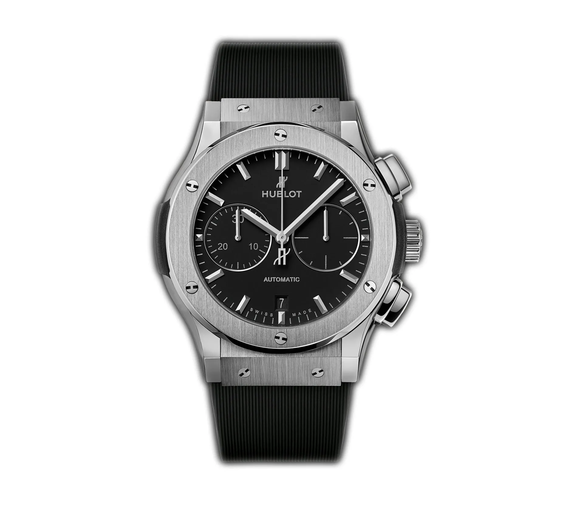 45mm Titanium Chronograph Black Dial