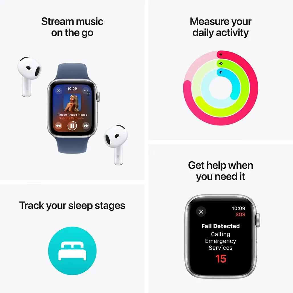Apple Watch SE (2nd Gen, 2024) 40mm - GPS - Starlight Aluminum Case