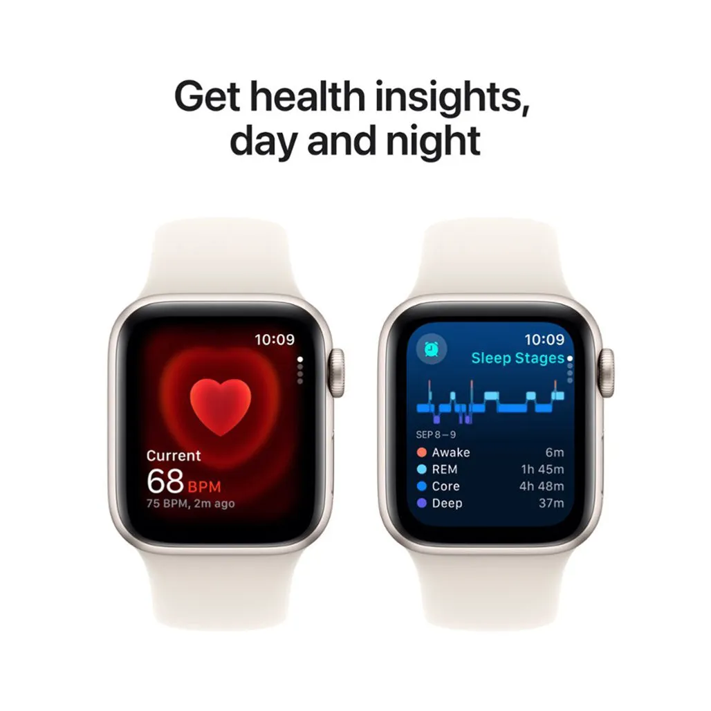 Apple Watch SE (2nd Gen, 2024) 40mm - GPS - Starlight Aluminum Case