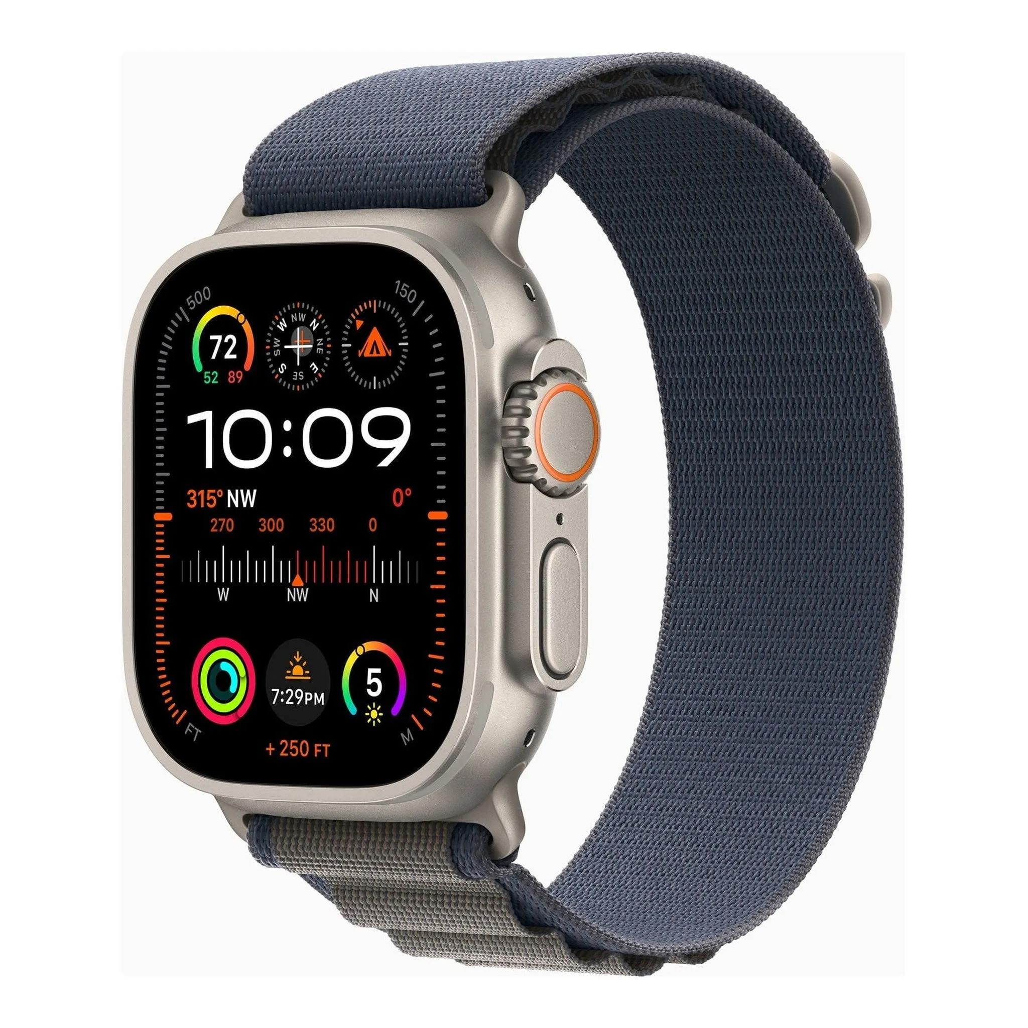 Apple Watch Ultra 2 [GPS   Cellular 49mm] Smartwatch with Rugged Titanium Case & Blue Alpine Loop Medium. (Carbon Neutral)