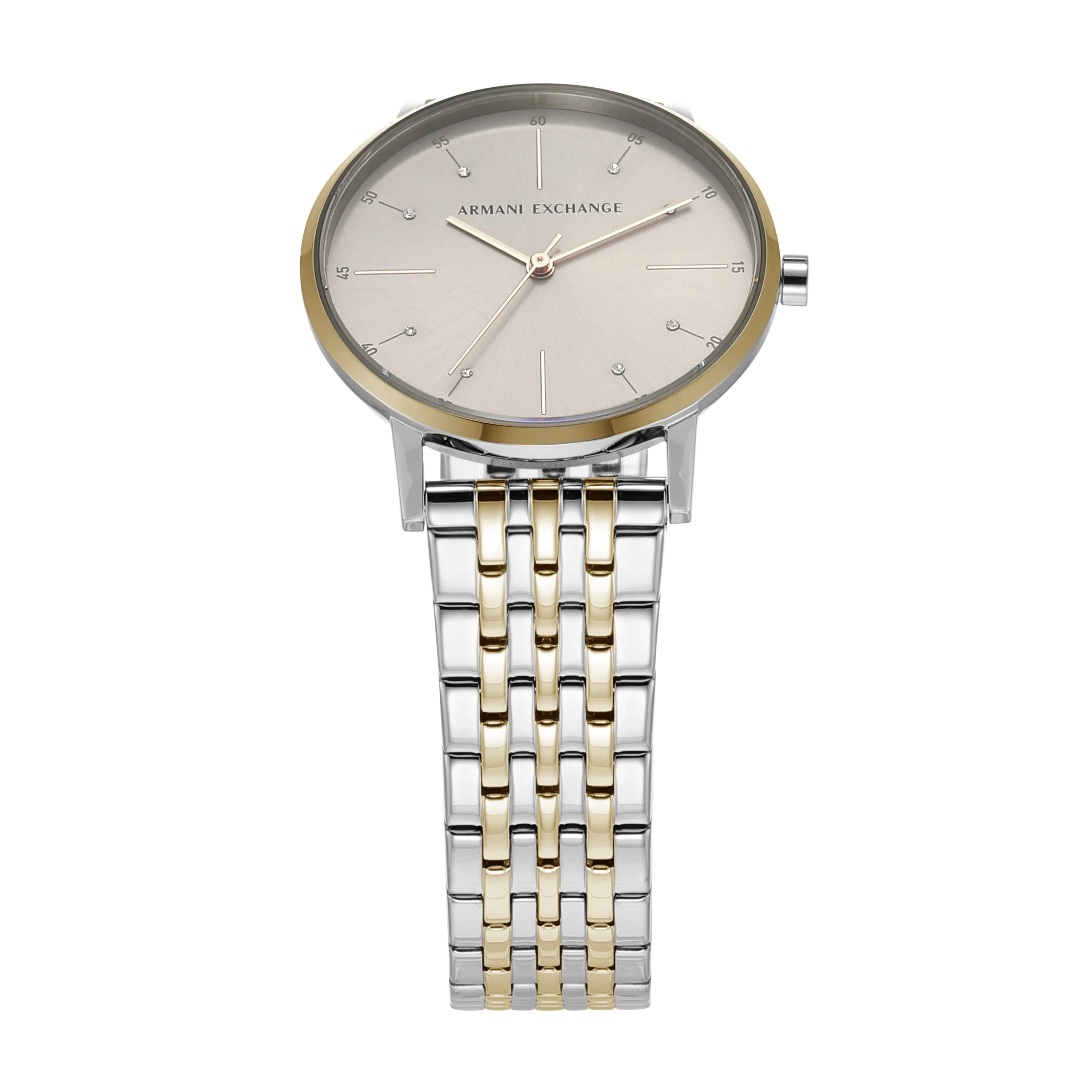 Armani Exchange Three-Hand Two-Tone Stainless Steel Watch AX5595
