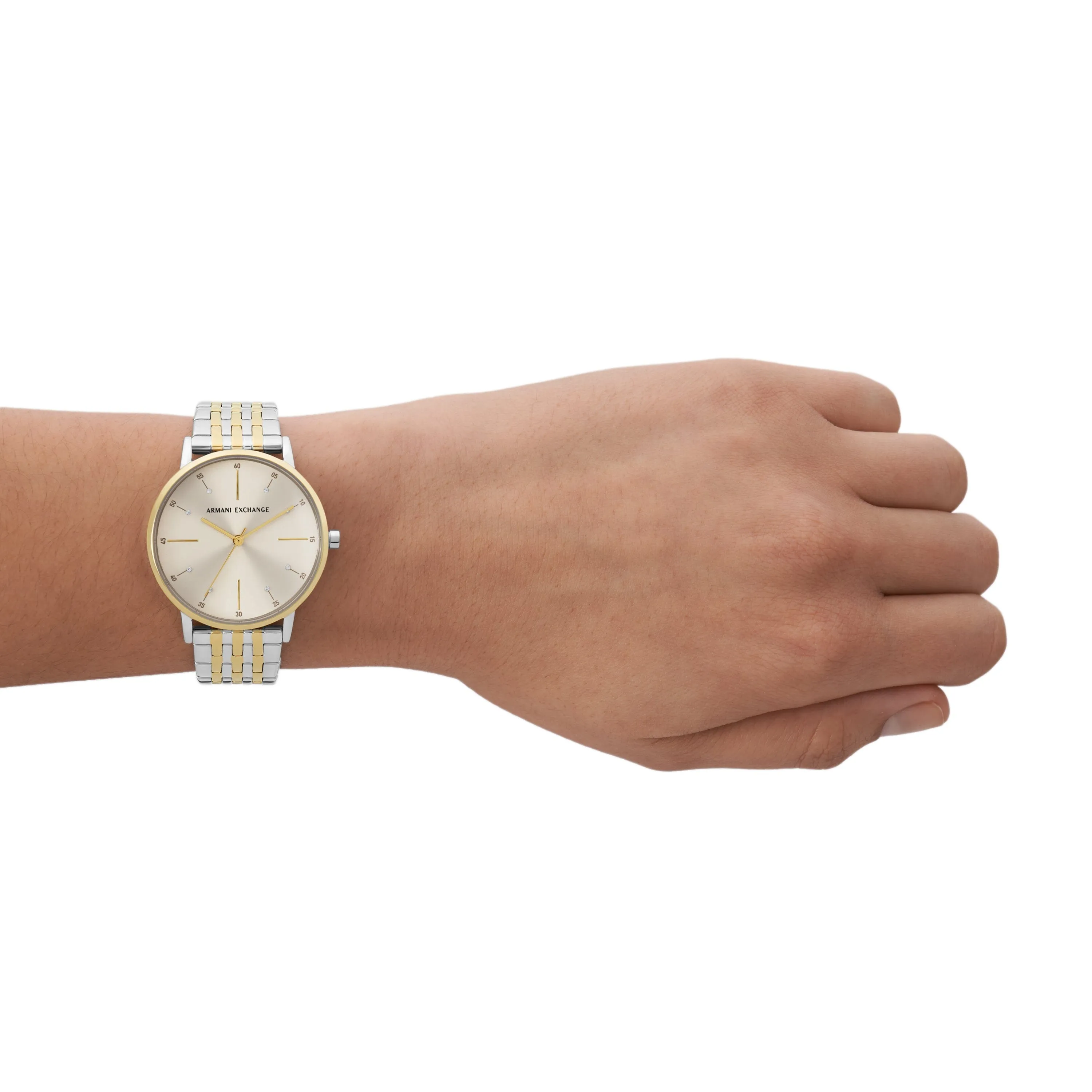 Armani Exchange Three-Hand Two-Tone Stainless Steel Watch AX5595