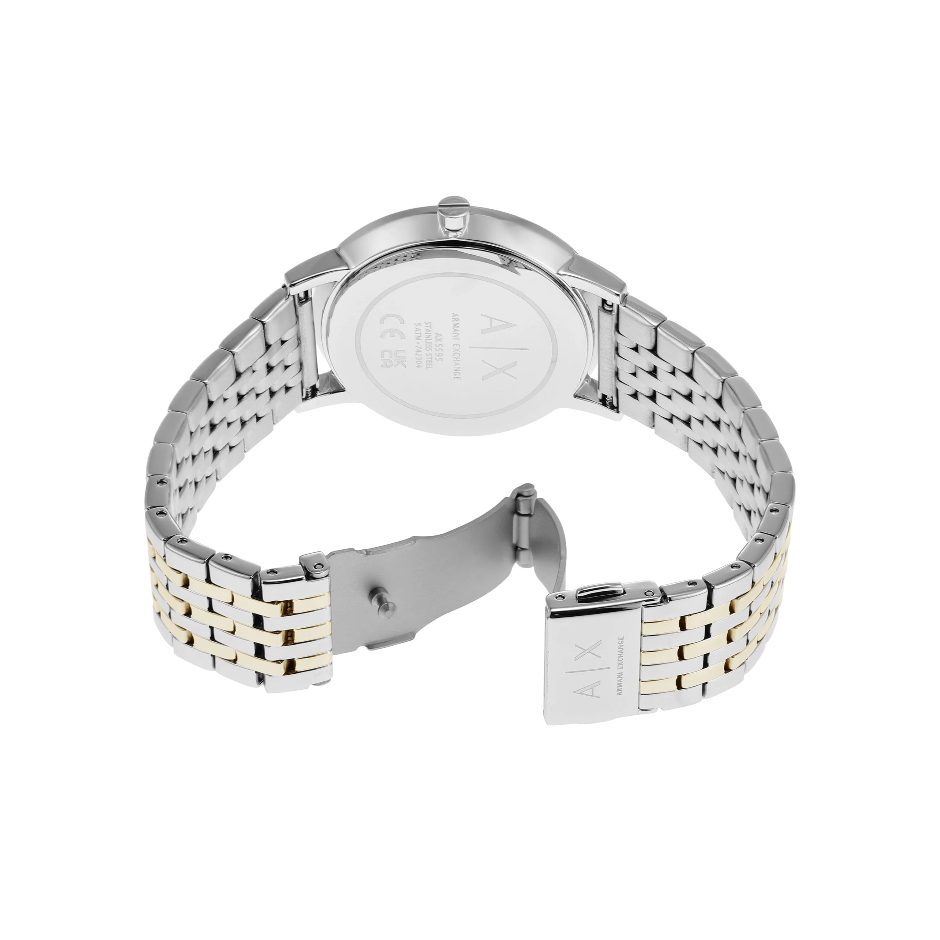 Armani Exchange Three-Hand Two-Tone Stainless Steel Watch AX5595