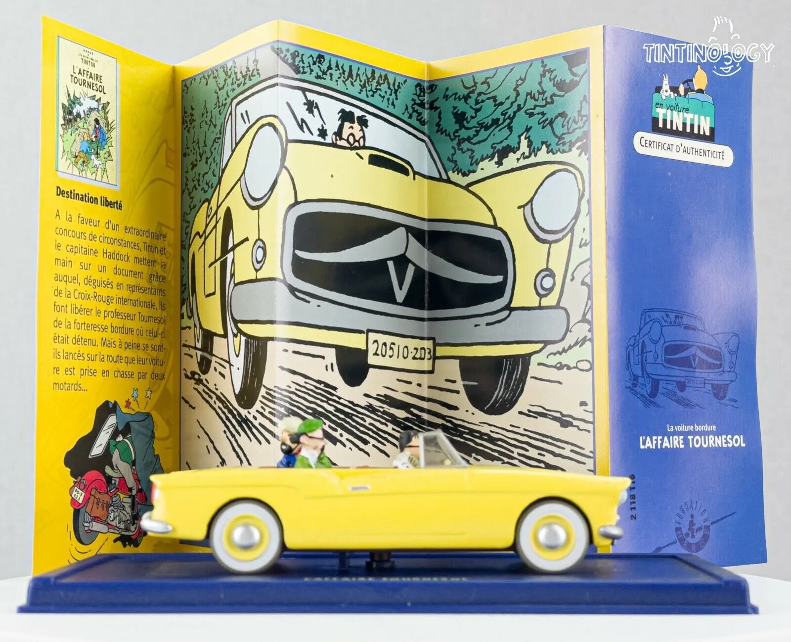 ATLAS TINTIN CAR # 16 La Bordure Calculus Affair Herge model car 1/43 Scale