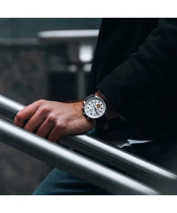 AVI-8 Hawker Hurricane Classic Chronograph Classic White Dial Quartz AV-4011-01 Mens Watch