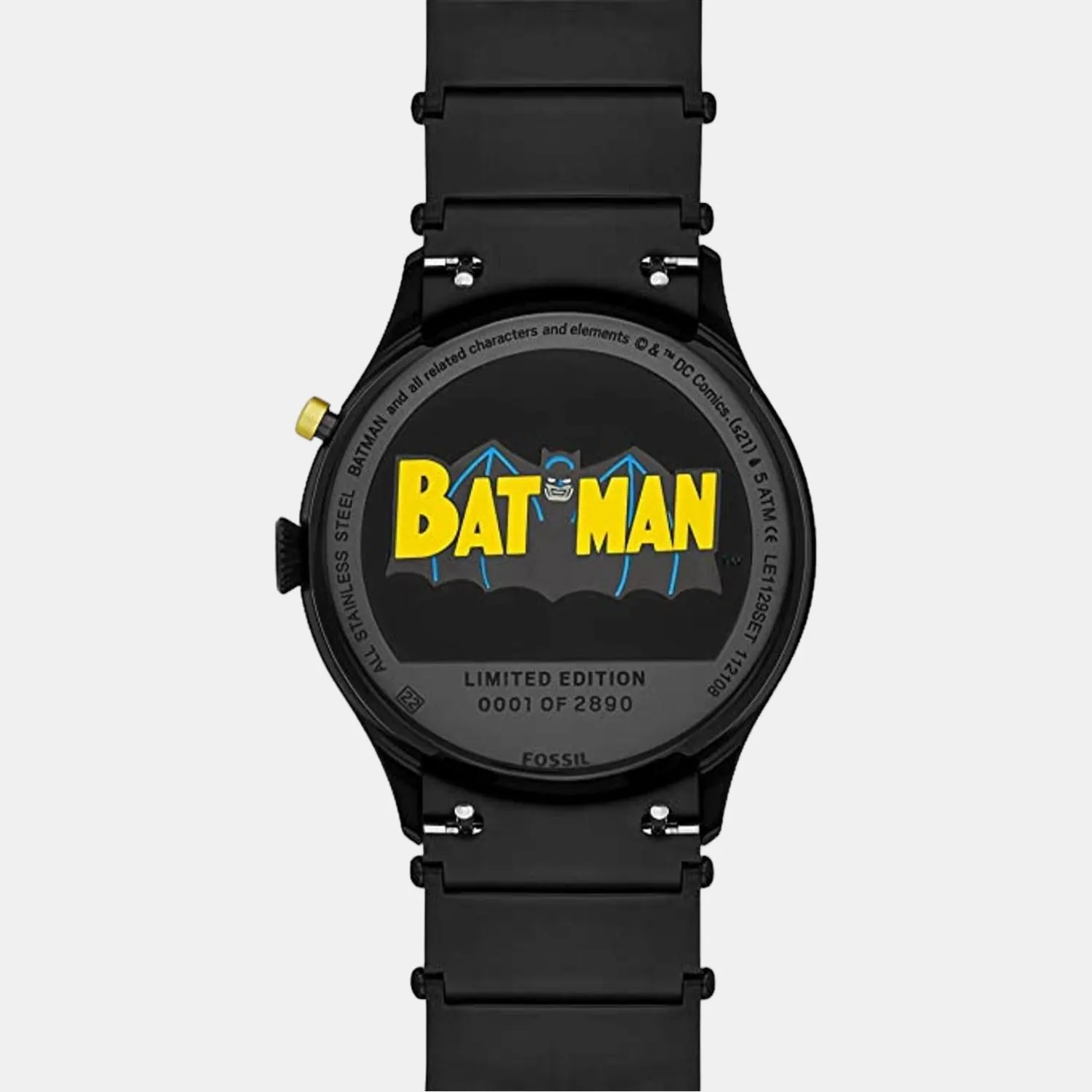 Batman Heritage Le Men's Black Digital Stainless Steel Quartz Watch LE1129SET