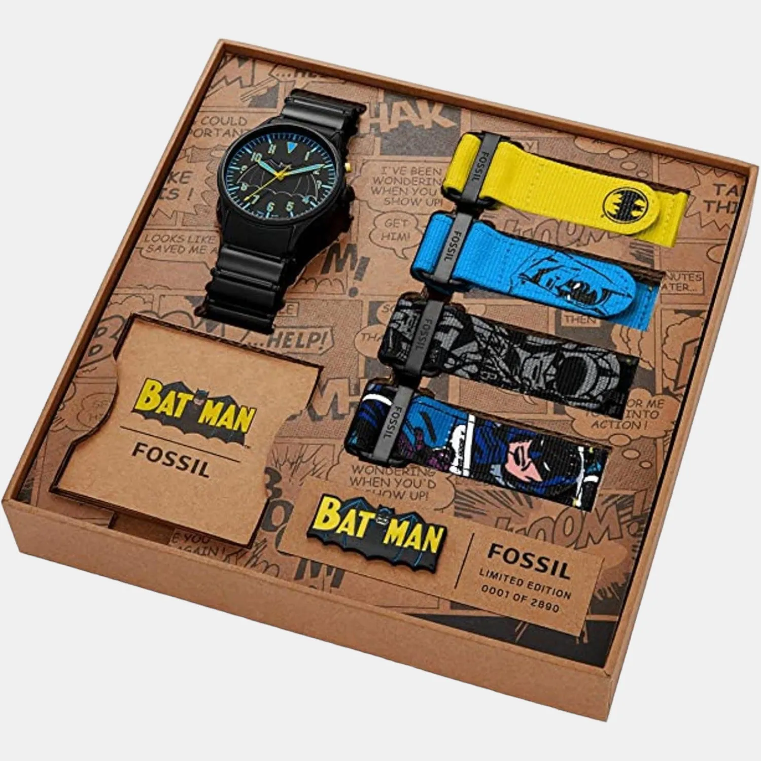 Batman Heritage Le Men's Black Digital Stainless Steel Quartz Watch LE1129SET