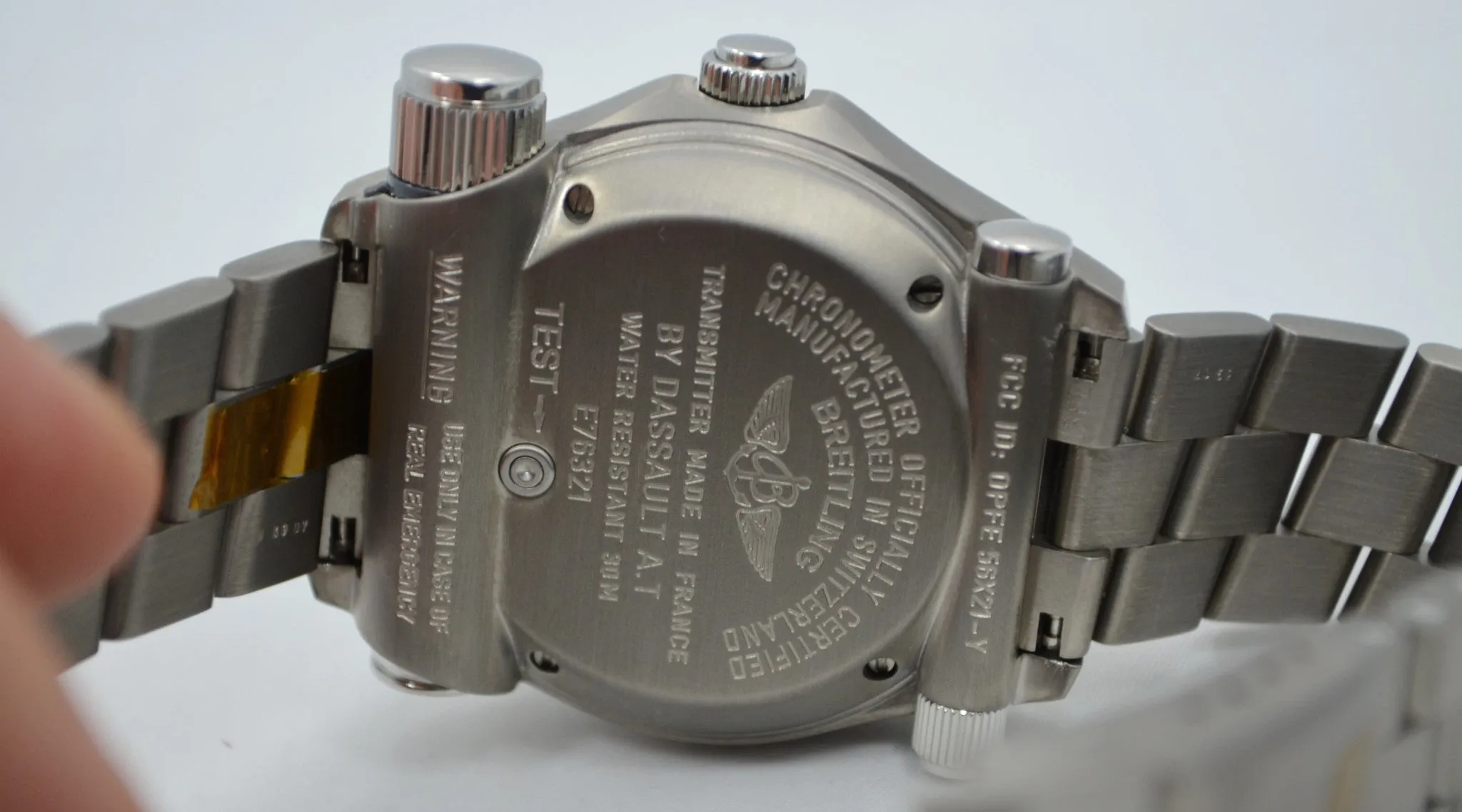 Breitling Emergency E76321 Titanium Aeronautical Kit Quartz Wristwatch