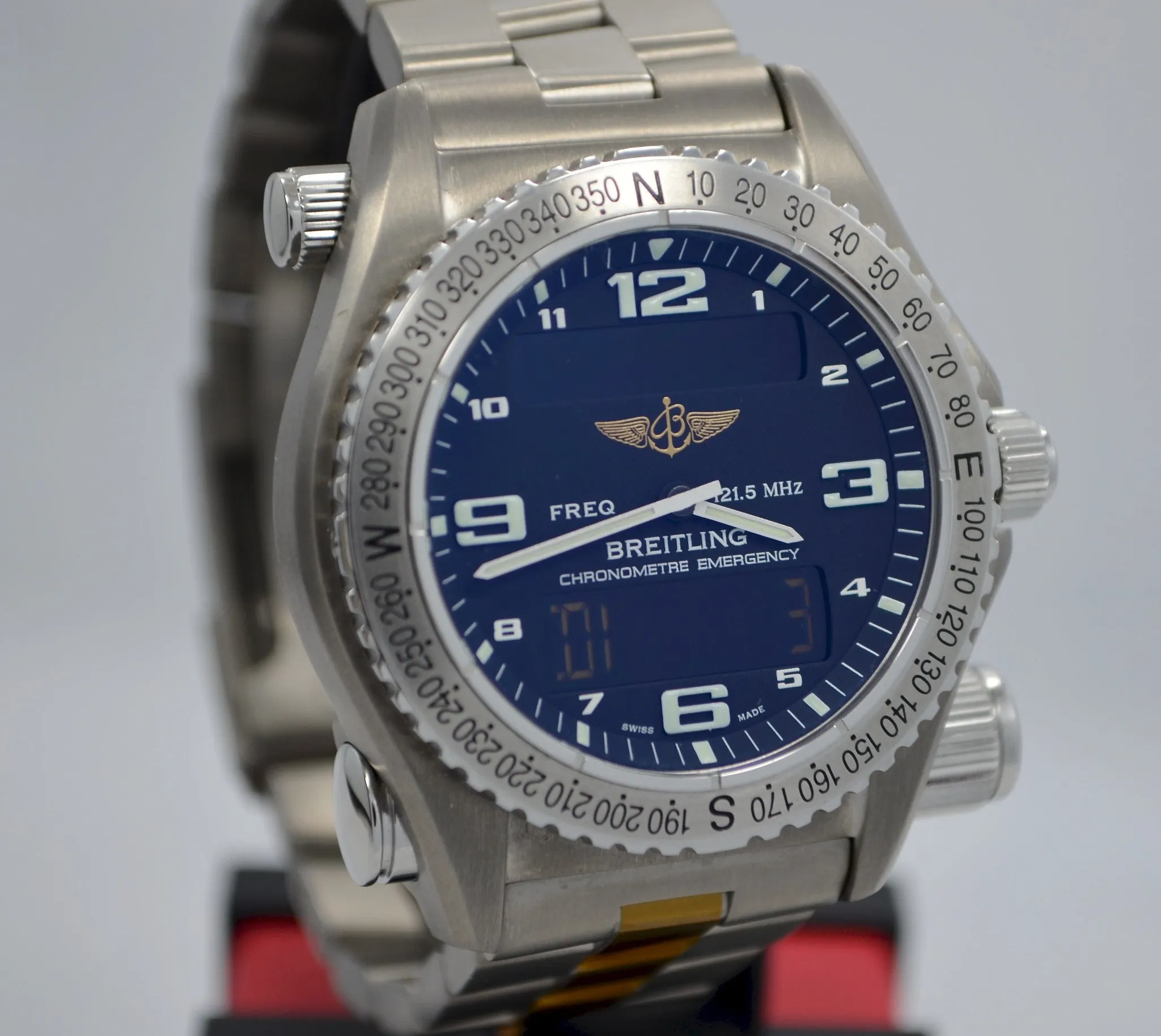 Breitling Emergency E76321 Titanium Aeronautical Kit Quartz Wristwatch