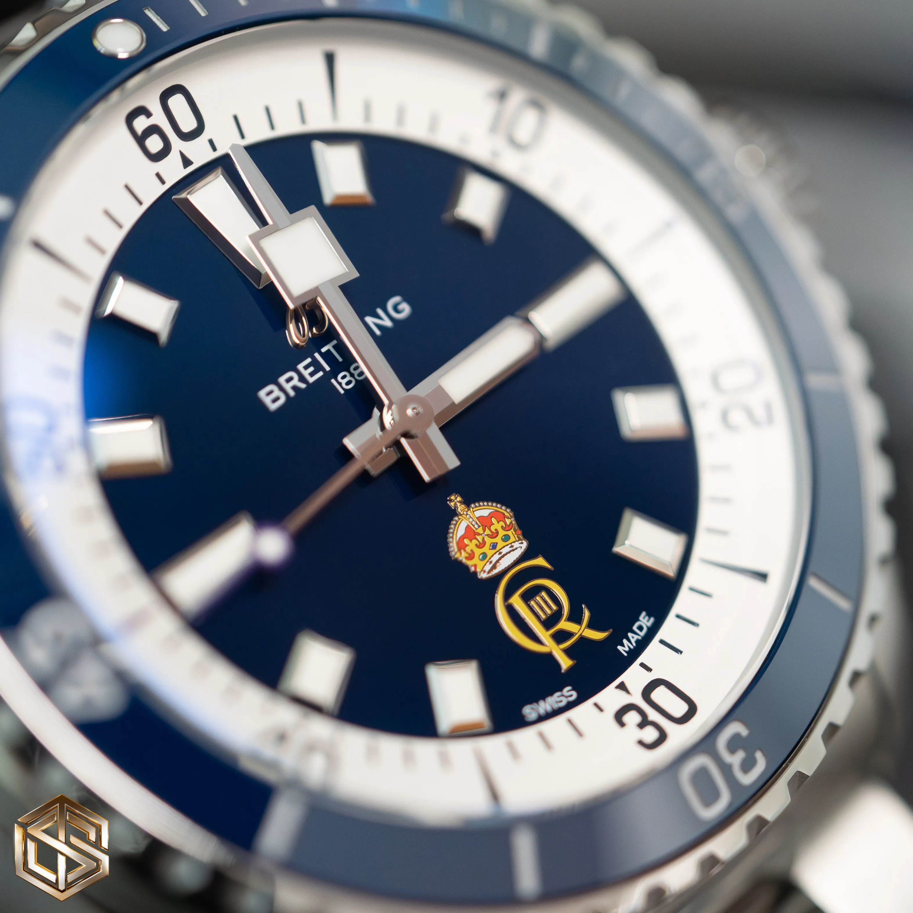 Breitling 'King Charles III Coronation' RaSP 1 of 189 A17375 Superocean New 2024 Full Set Watch