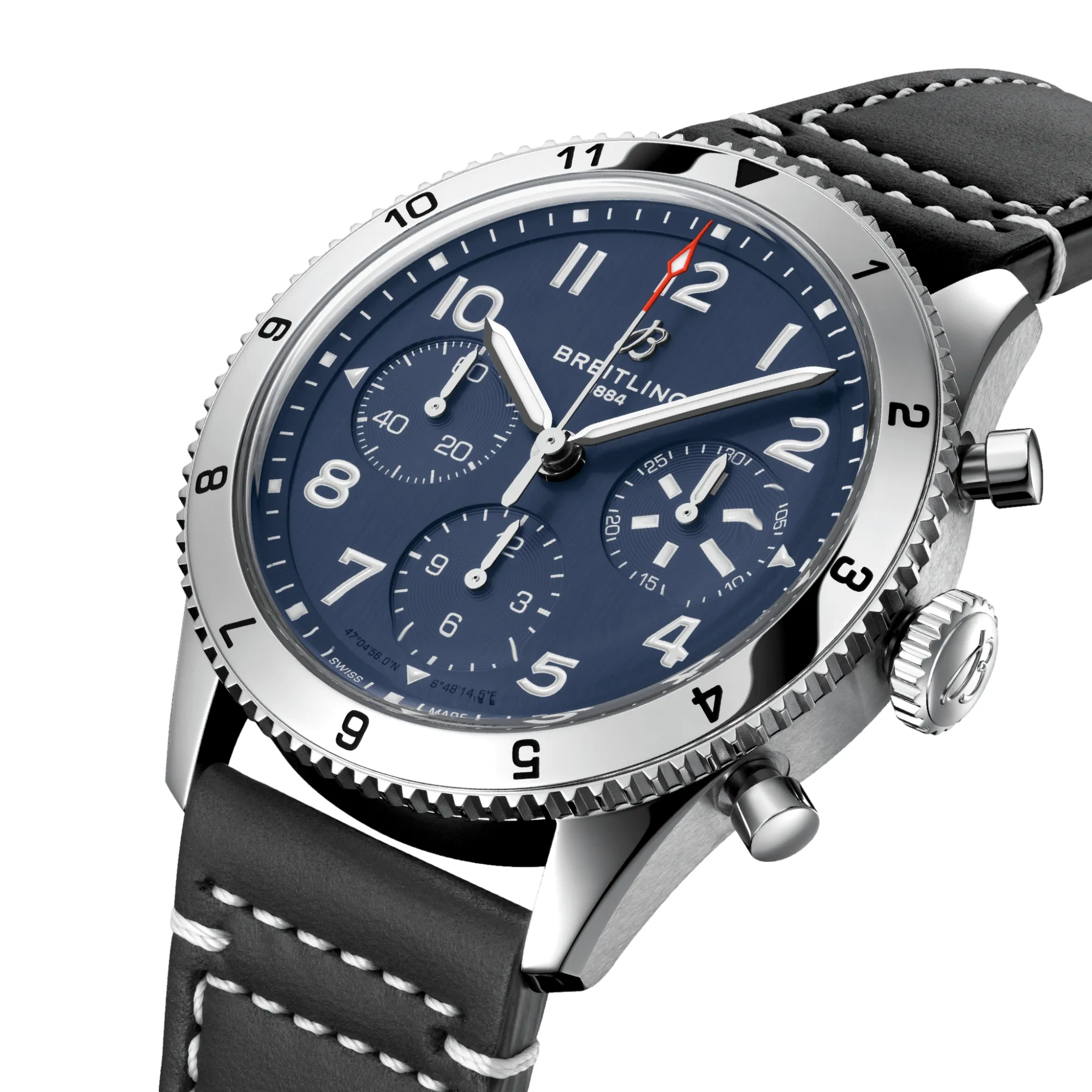 Classic AVI Chronograph 42mm Stainless Steel - Tribute To Vought F4U Corsair