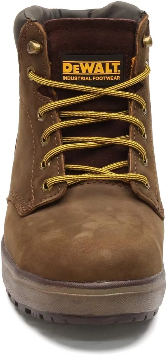 DEWALT Plasma Men's Leather, Steel Toe, Safety Work Boot, Palm Brown, 9