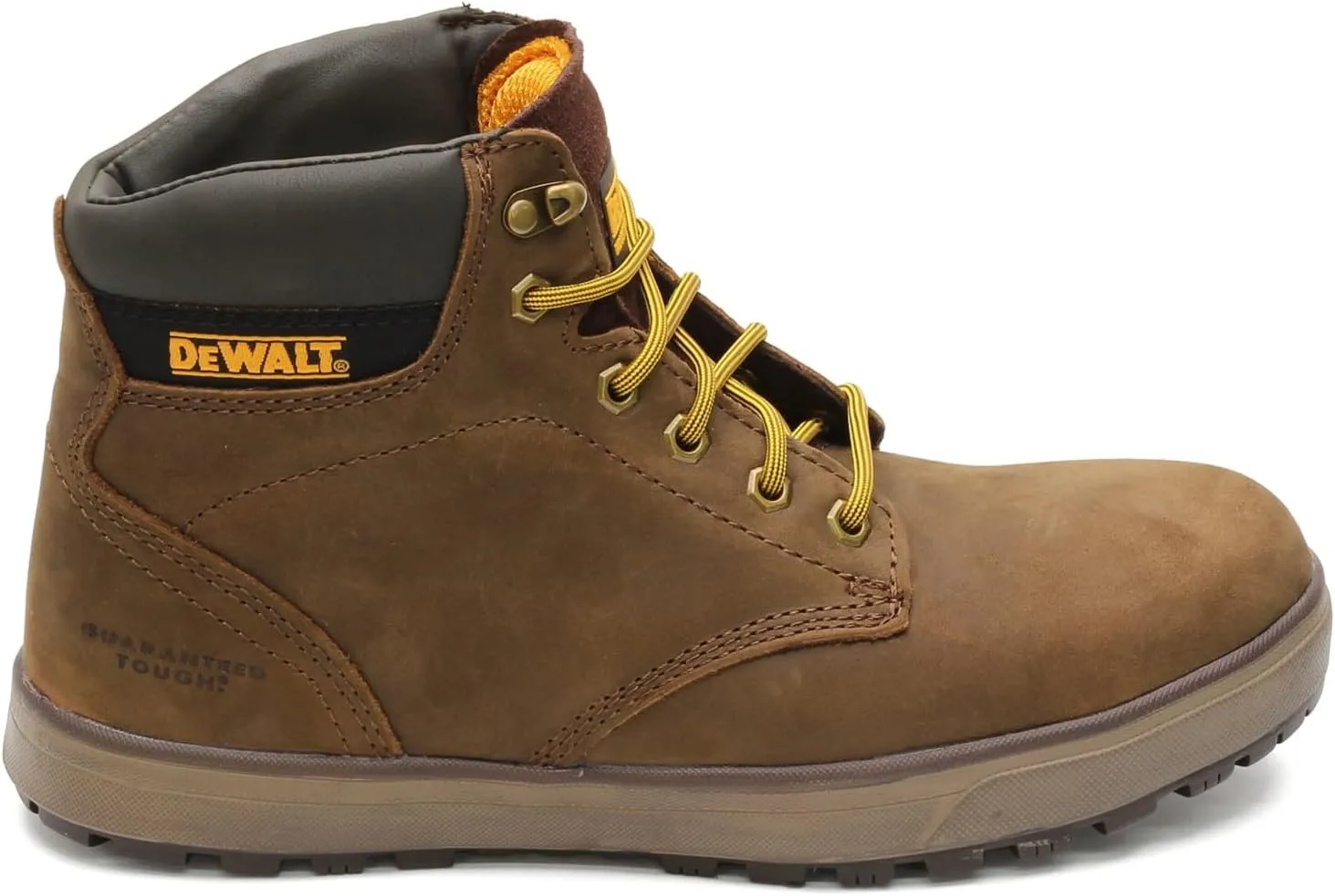 DEWALT Plasma Men's Leather, Steel Toe, Safety Work Boot, Palm Brown, 9